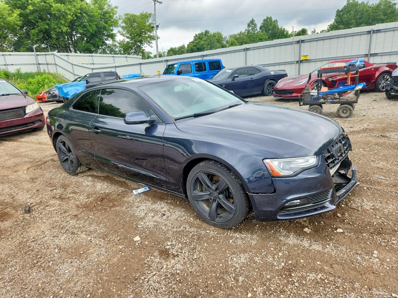 2014 Audi A5 Premium Blue vin: WAUCFAFR0EA067056