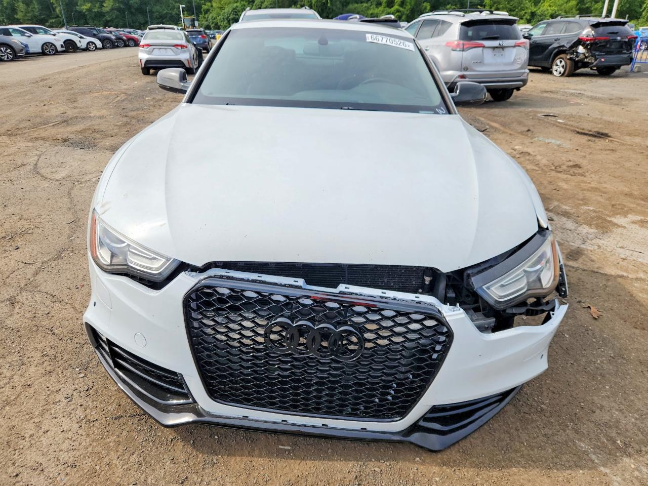 2015 Audi A5 Premium White vin: WAUCFAFR0FA025729