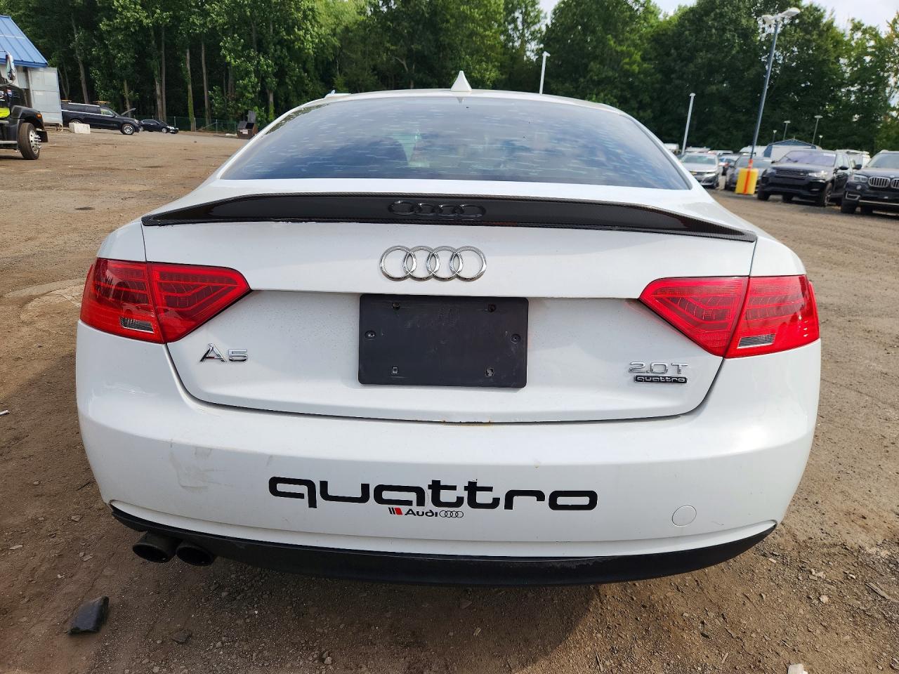 2015 Audi A5 Premium White vin: WAUCFAFR0FA025729