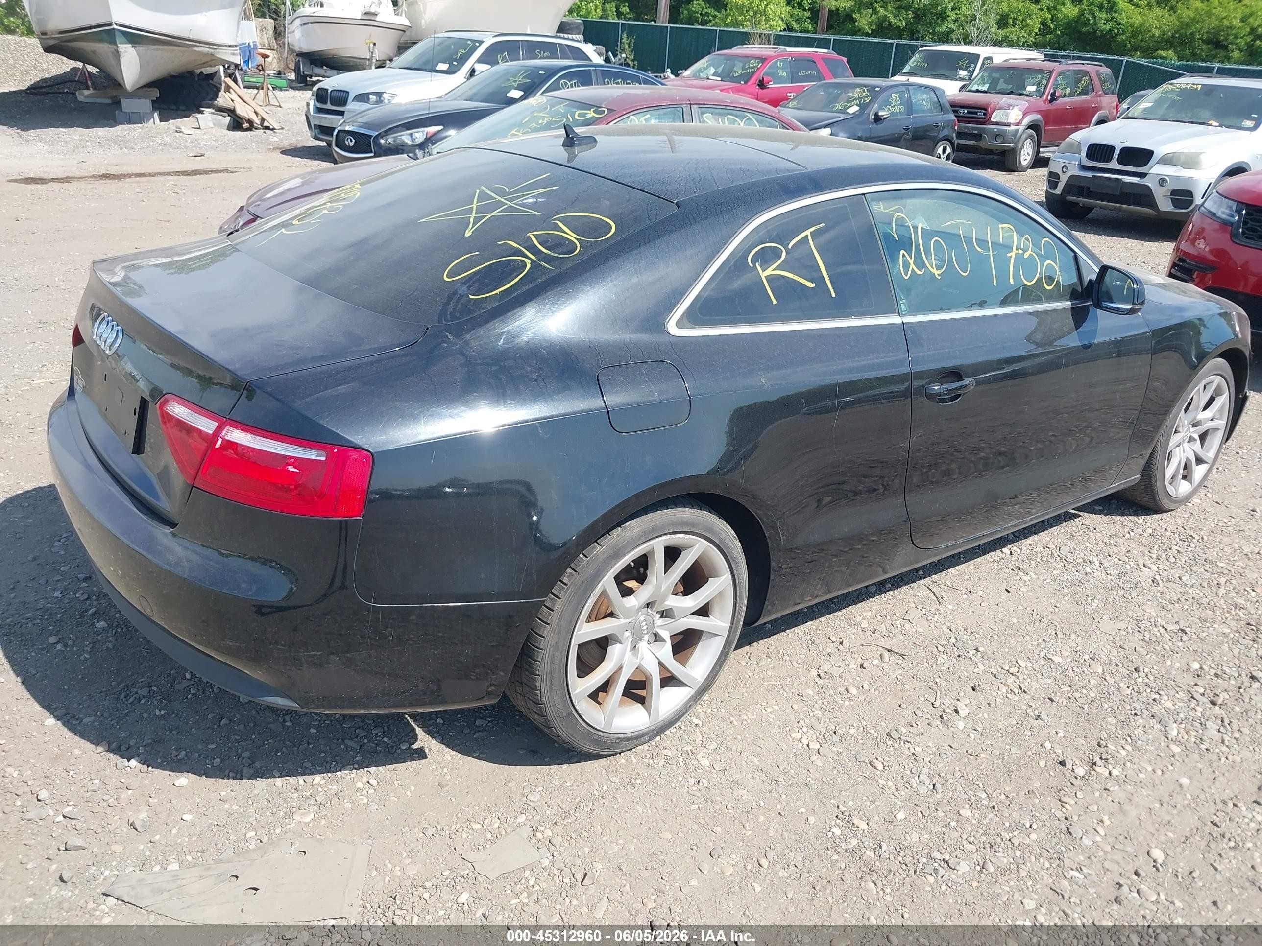 2012 Audi A5 2.0t Premium Black vin: WAUCFAFR1CA003797