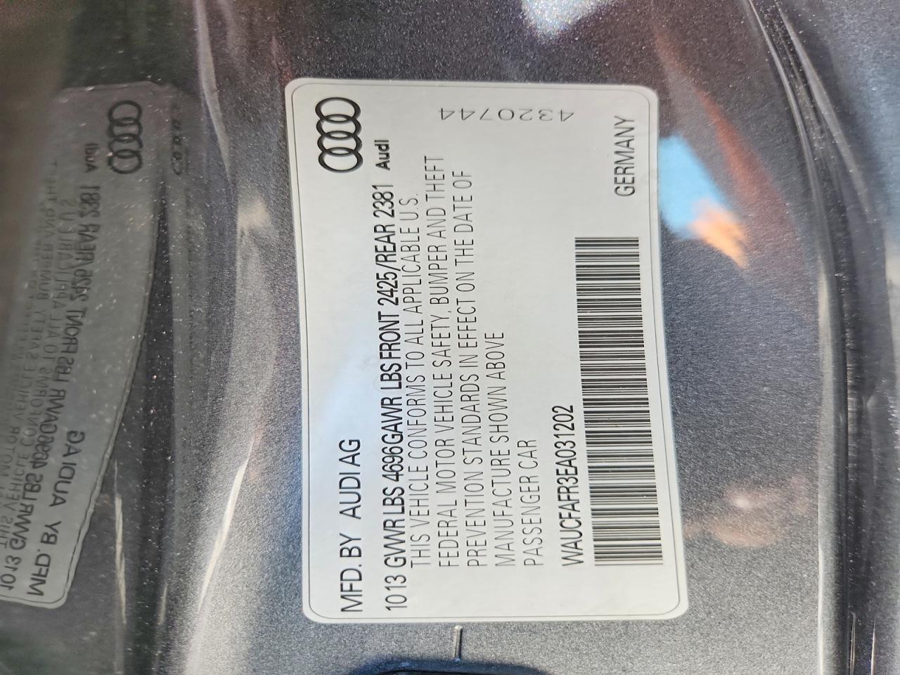 2014 Audi A5 Premium Серый vin: WAUCFAFR3EA031202