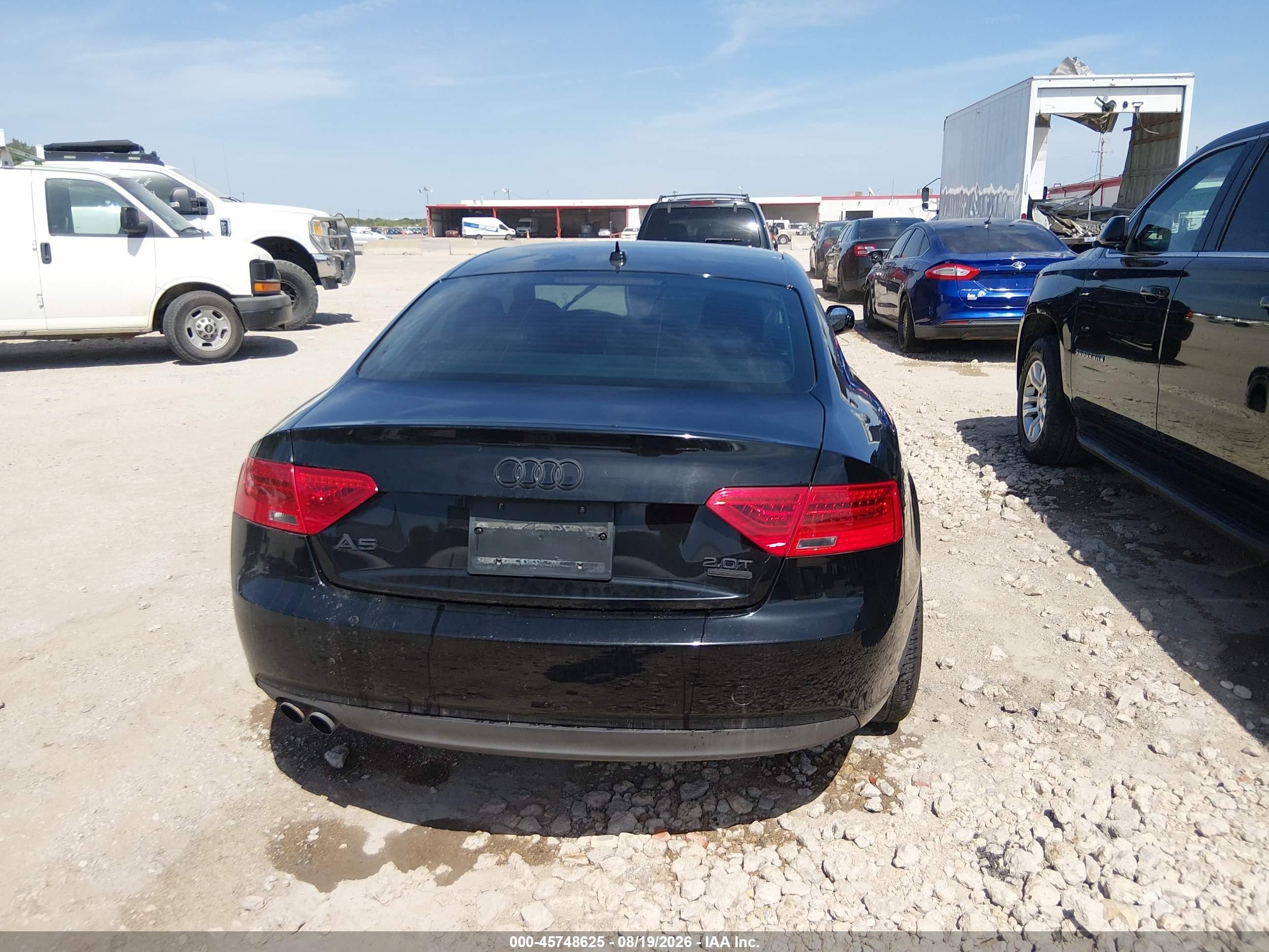 2013 Audi A5 2.0t Premium Black vin: WAUCFAFR4DA069147