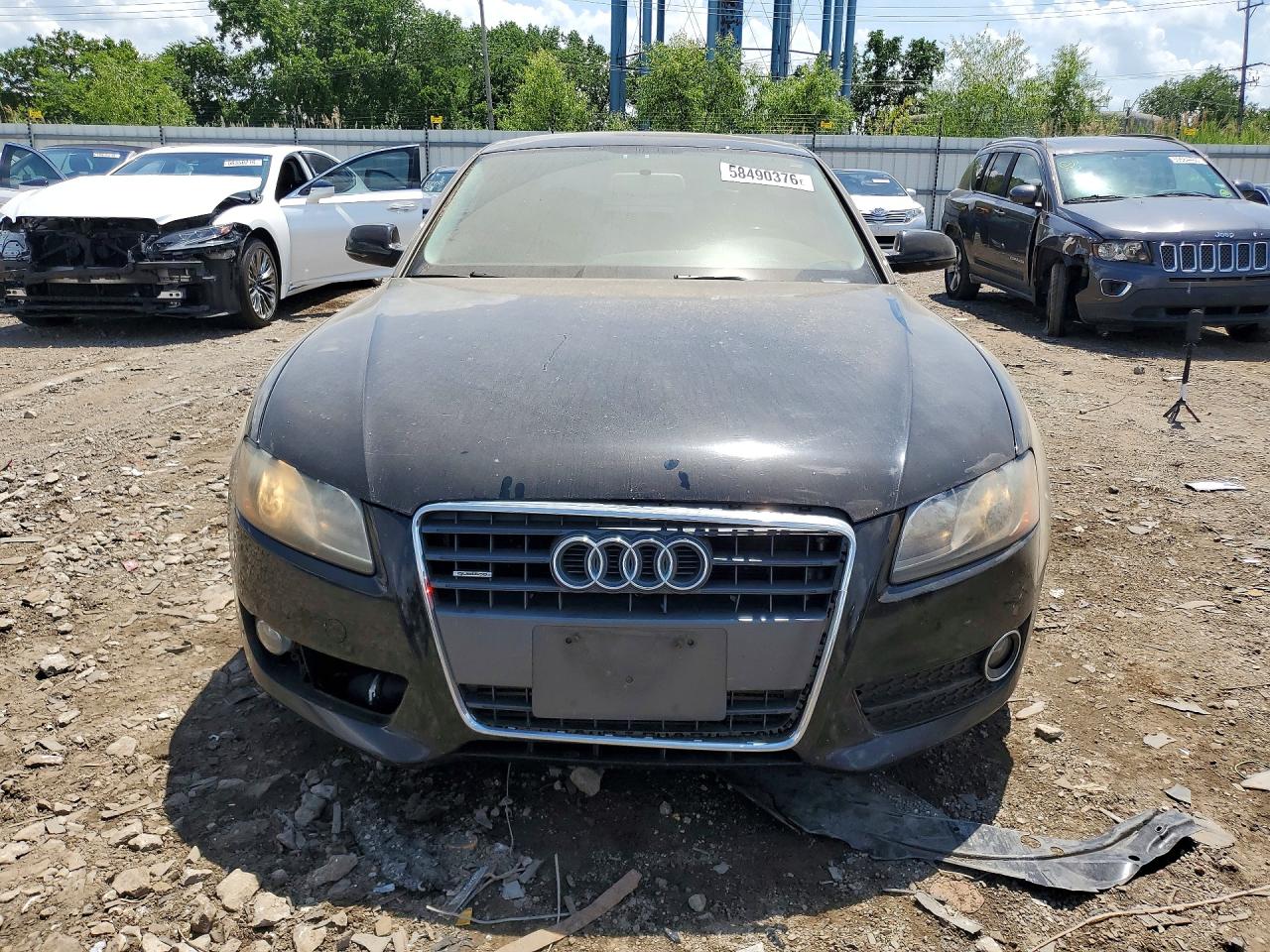 2011 Audi A5 Premium Черный vin: WAUCFAFR5BA041175