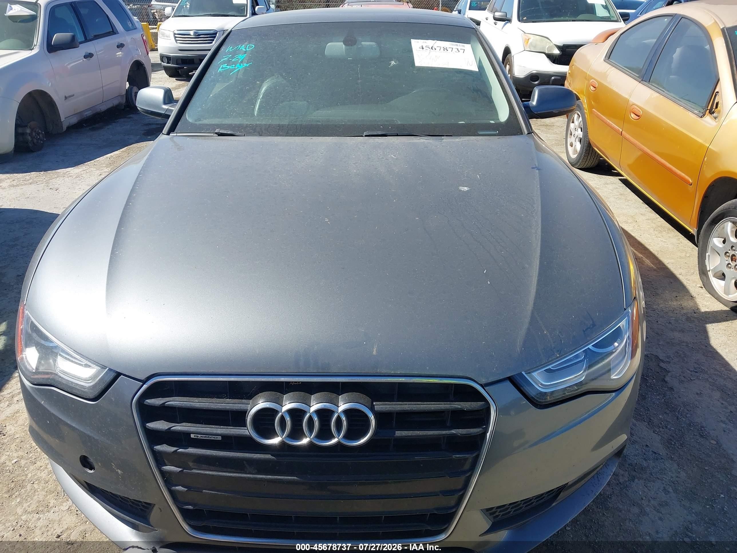 2015 Audi A5 2.0t Premium Gray vin: WAUCFAFR5FA013558