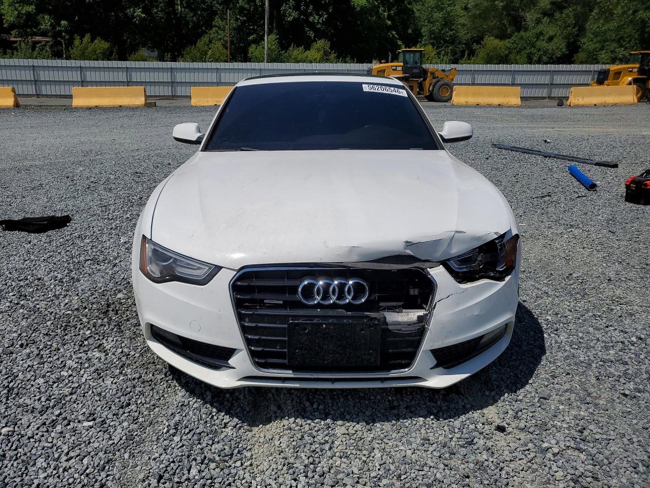 2013 Audi A5 Premium White vin: WAUCFAFR7DA013705