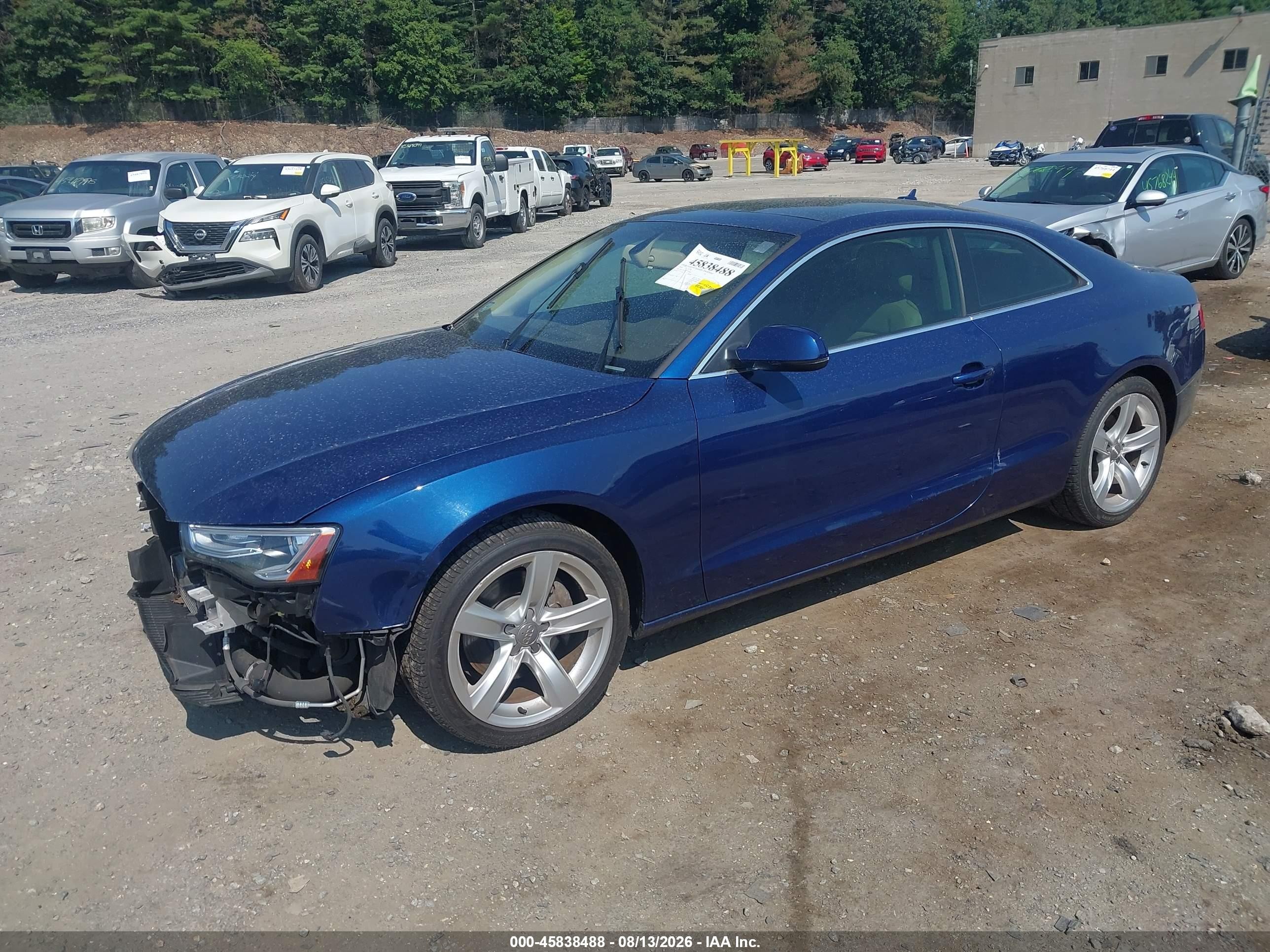2014 Audi A5 2.0t Premium Blue vin: WAUCFAFR7EA009865