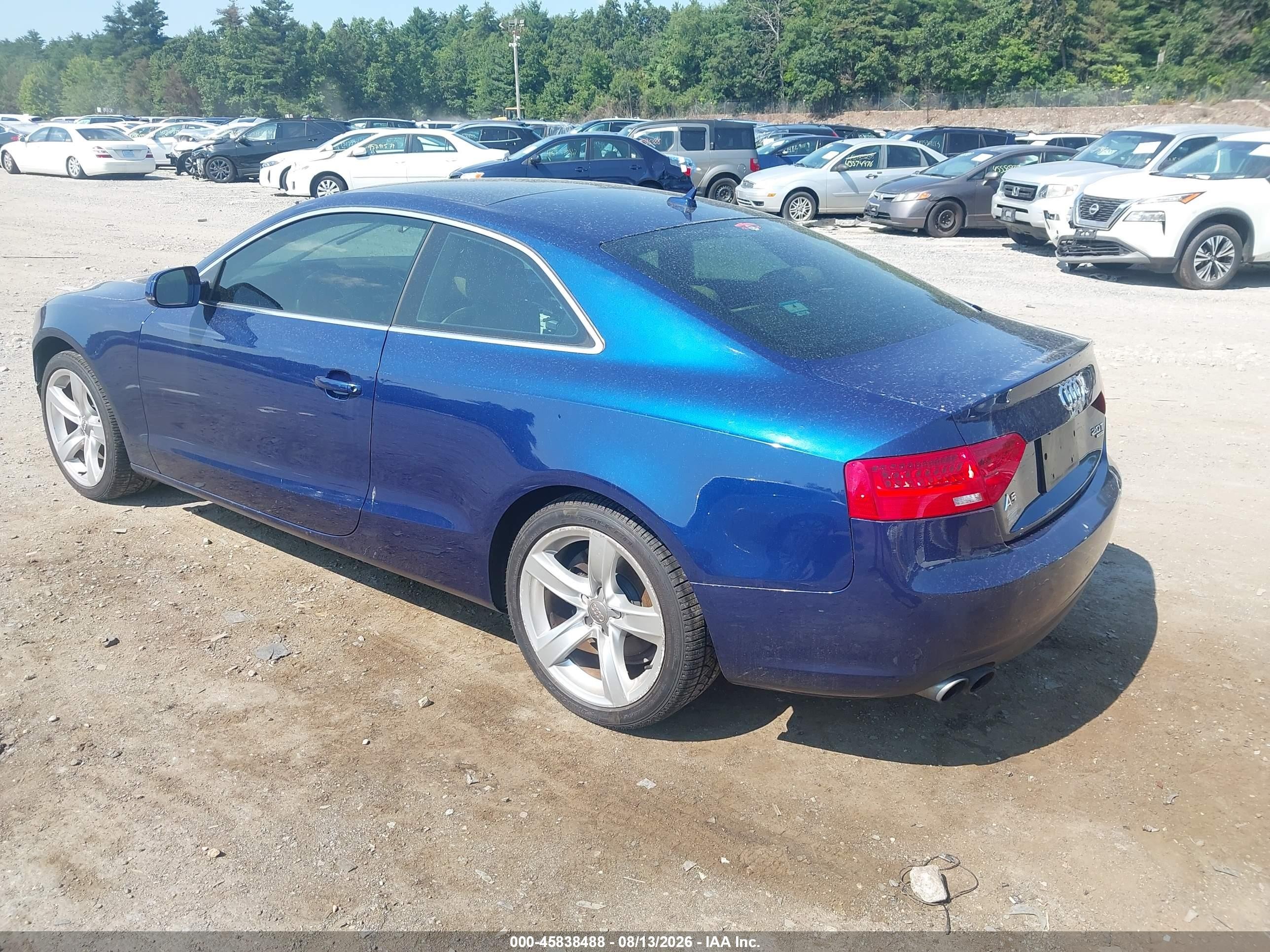 2014 Audi A5 2.0t Premium Blue vin: WAUCFAFR7EA009865
