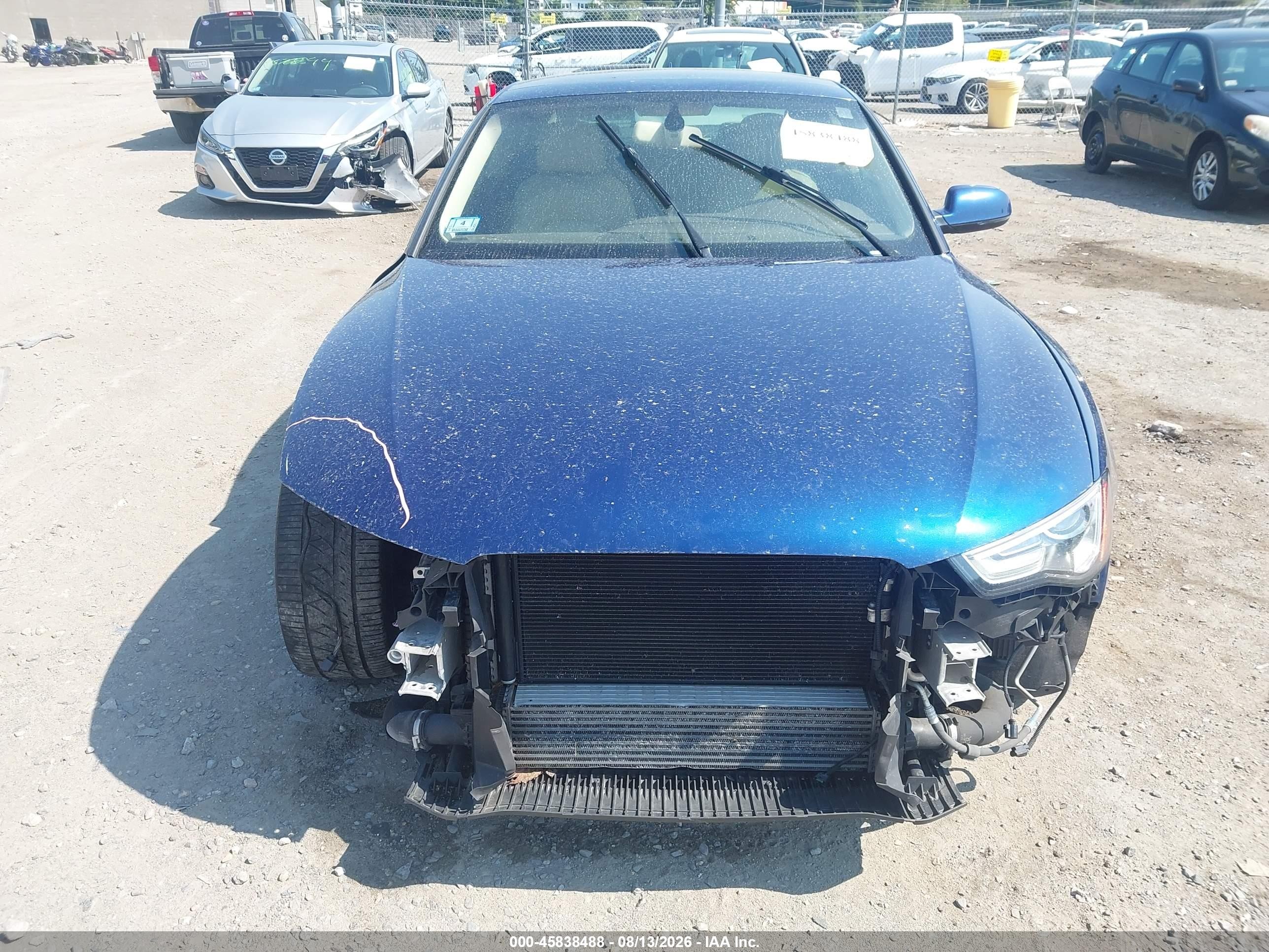 2014 Audi A5 2.0t Premium Blue vin: WAUCFAFR7EA009865