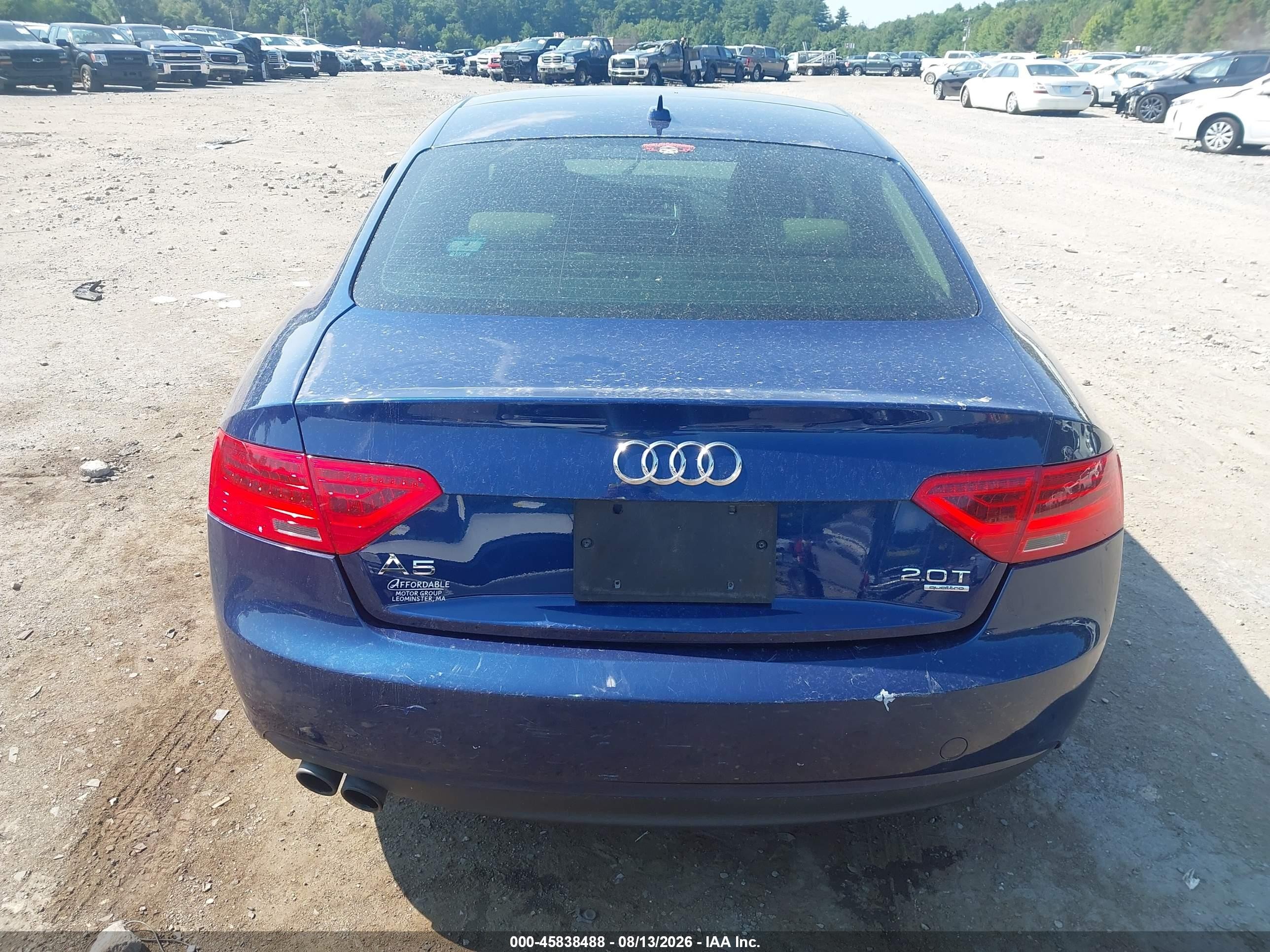 2014 Audi A5 2.0t Premium Blue vin: WAUCFAFR7EA009865