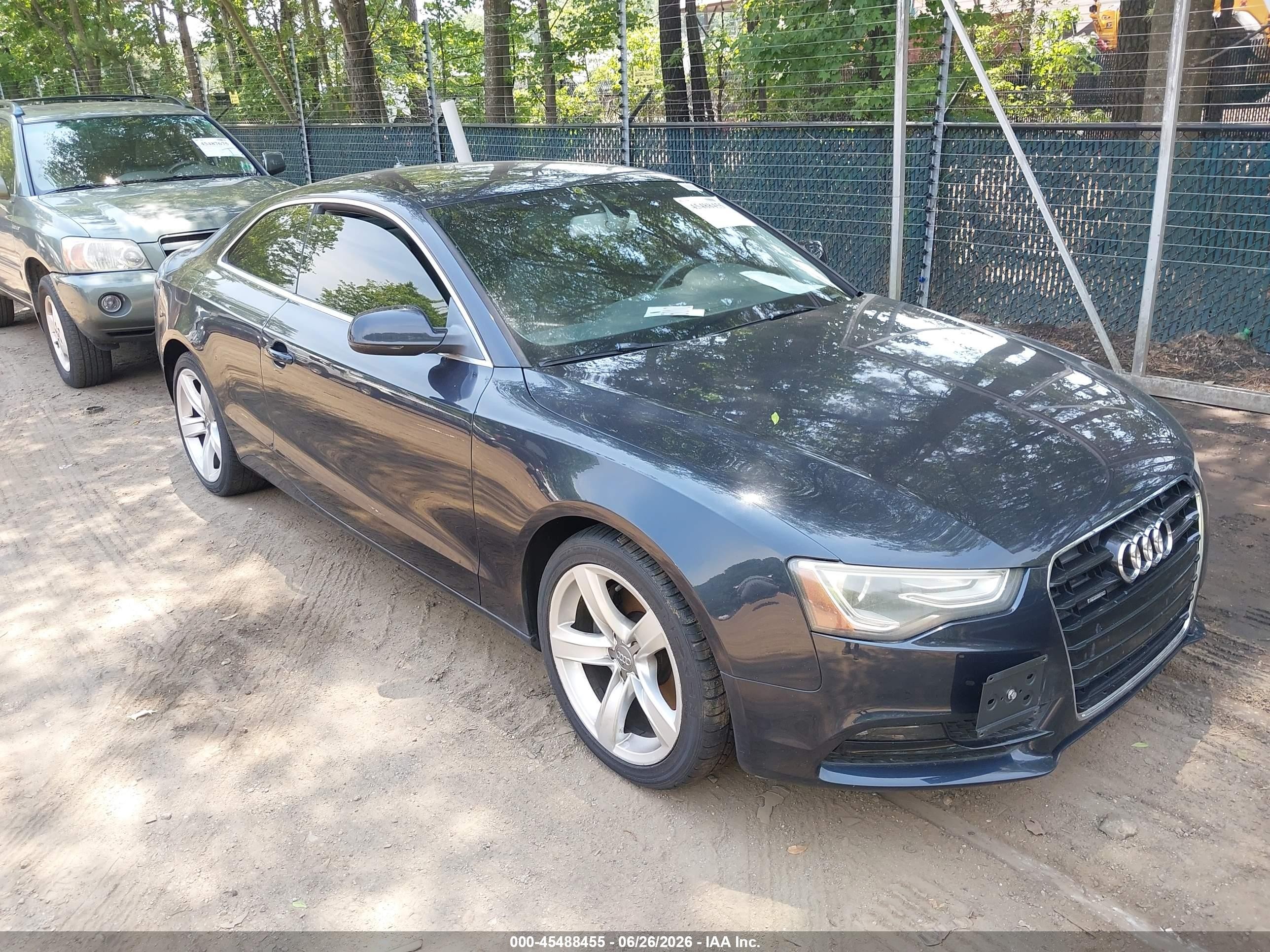 2014 Audi A5 2.0t Premium Dark Blue vin: WAUCFAFR8EA043443