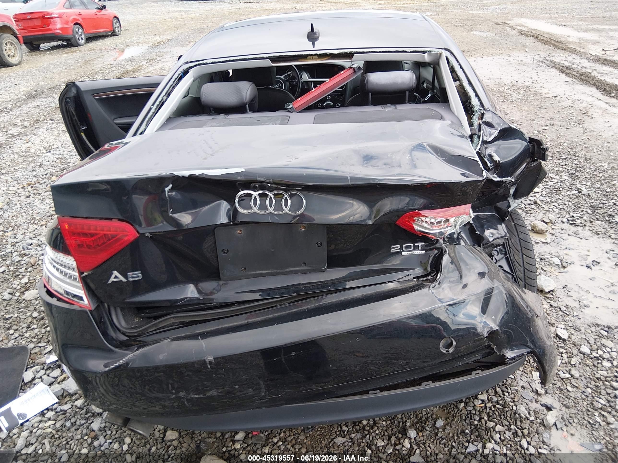 2014 Audi A5 2.0t Premium Black vin: WAUCFAFR9EA024433