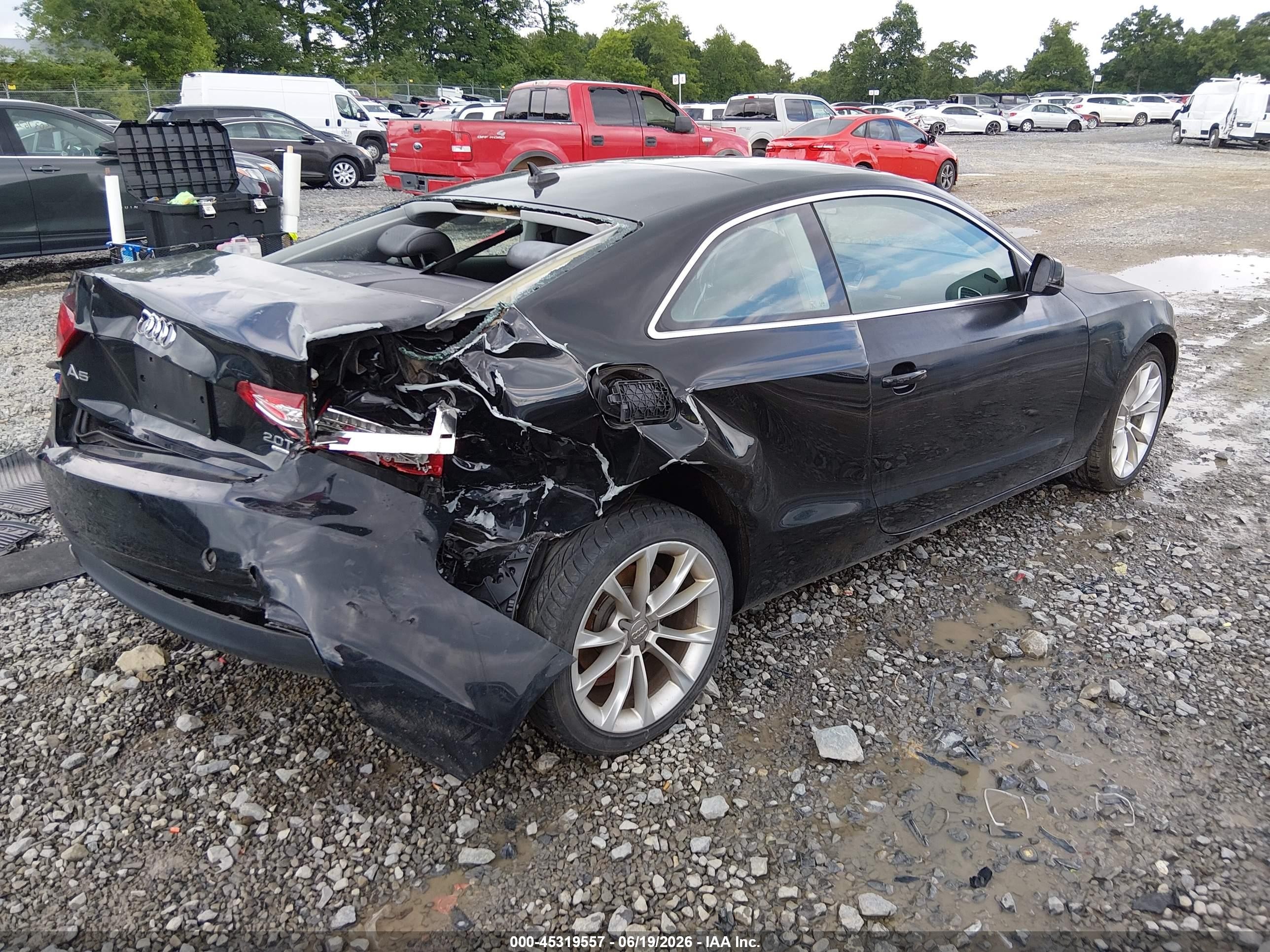 2014 Audi A5 2.0t Premium Black vin: WAUCFAFR9EA024433