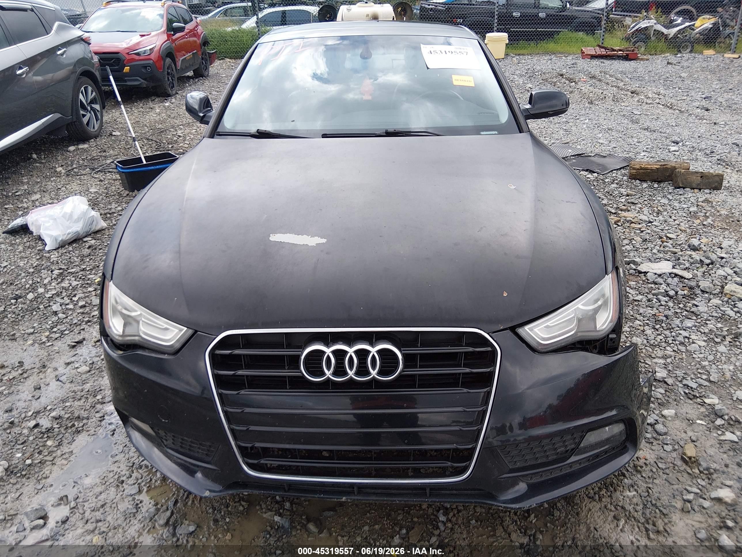 2014 Audi A5 2.0t Premium Black vin: WAUCFAFR9EA024433