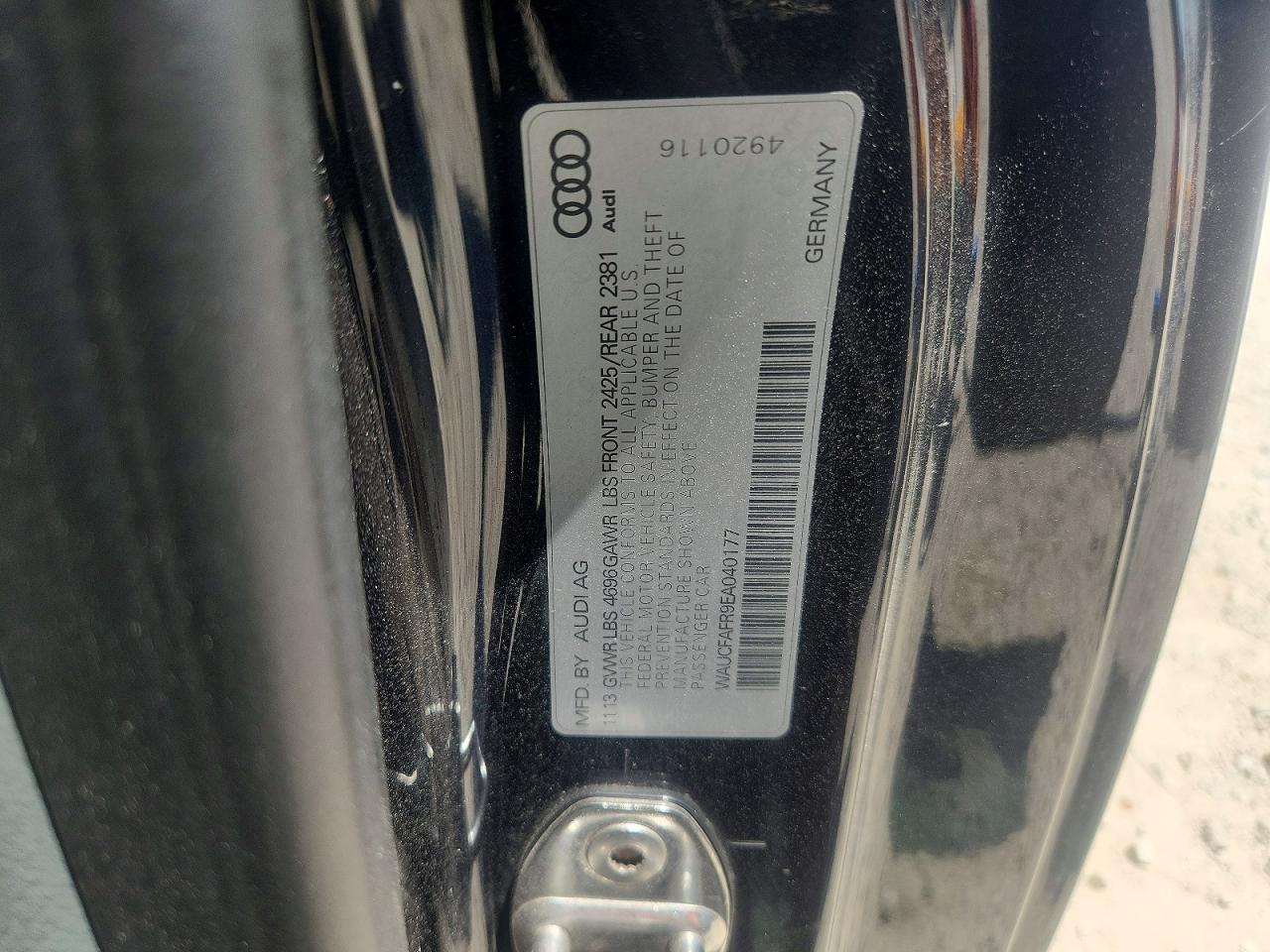 2014 Audi A5 Premium Black vin: WAUCFAFR9EA040177