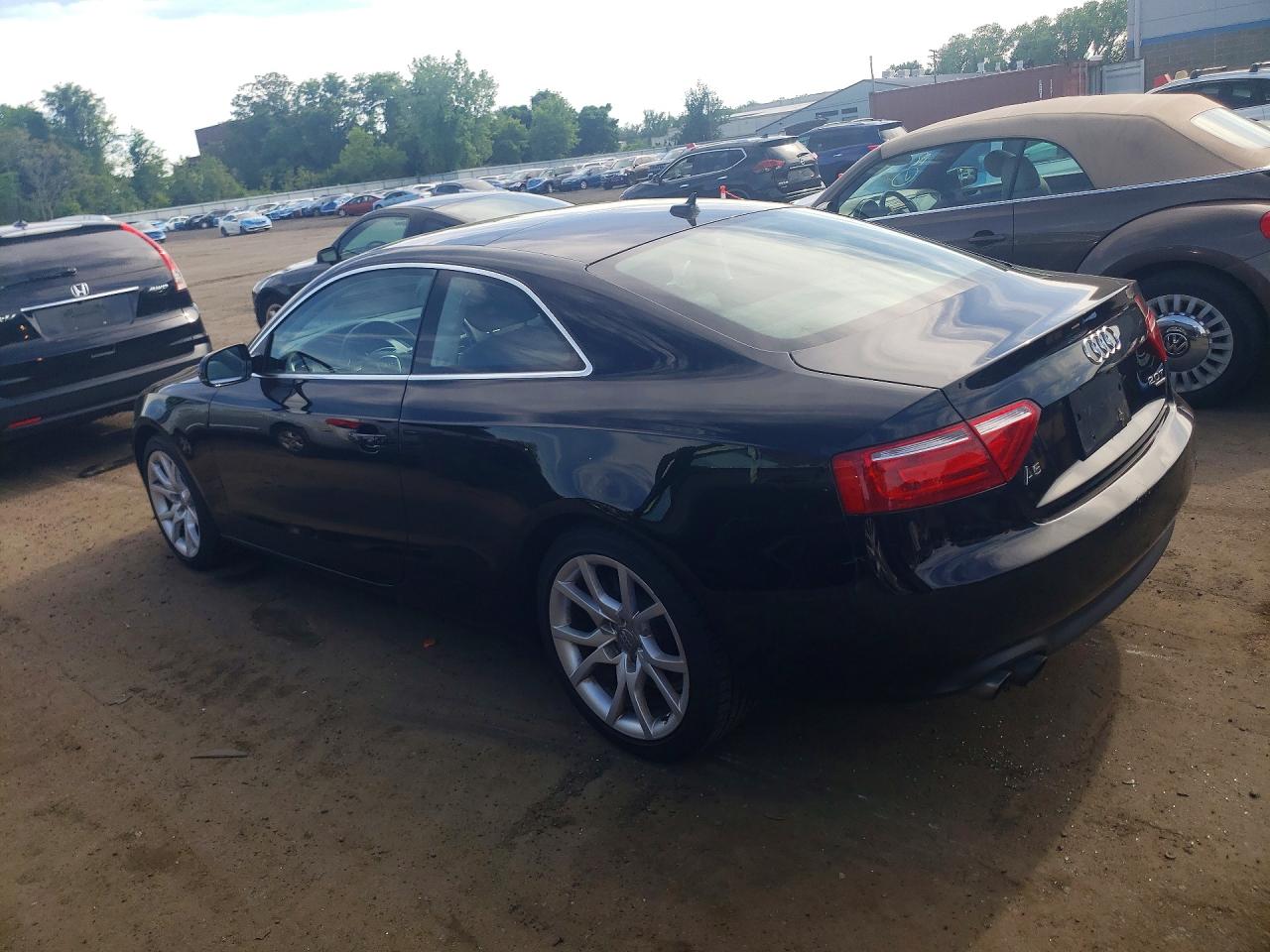 2012 Audi A5 Premium Black vin: WAUCFAFRXCA001594