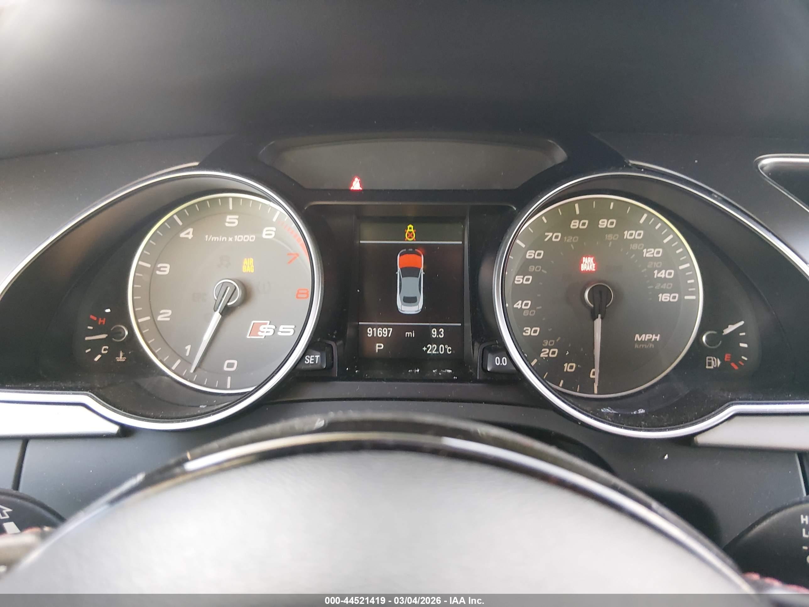2014 Audi S5 3.0t Premium Plus Black vin: WAUCGAFH0EN004889