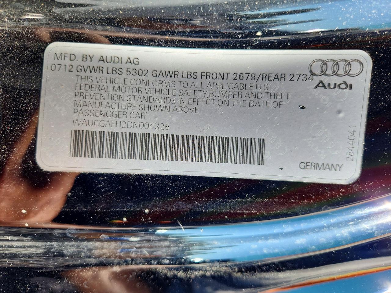 2013 Audi S5 Premium Plus Black vin: WAUCGAFH2DN004326