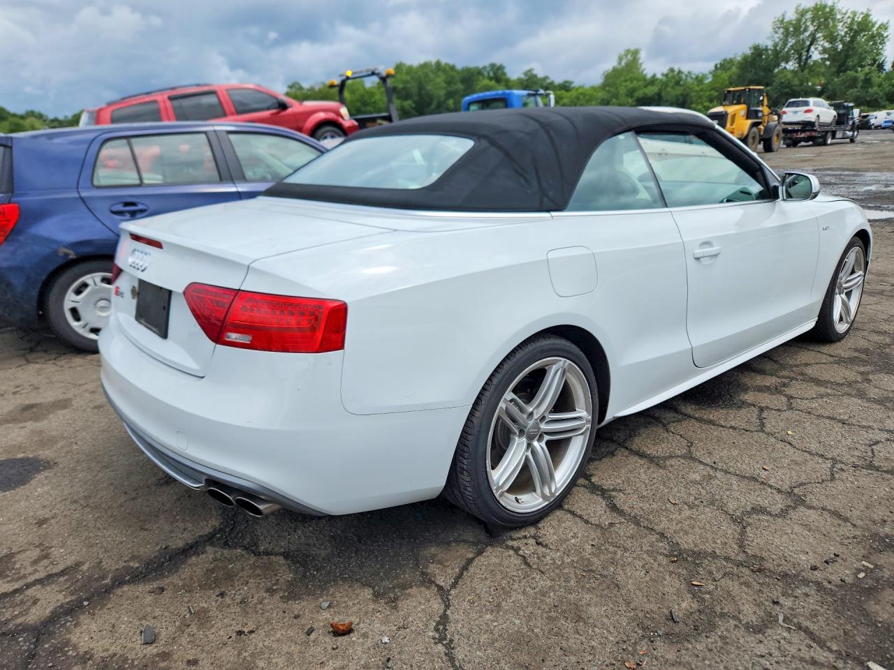 2014 Audi S5 Premium Plus White vin: WAUCGAFH3EN000187
