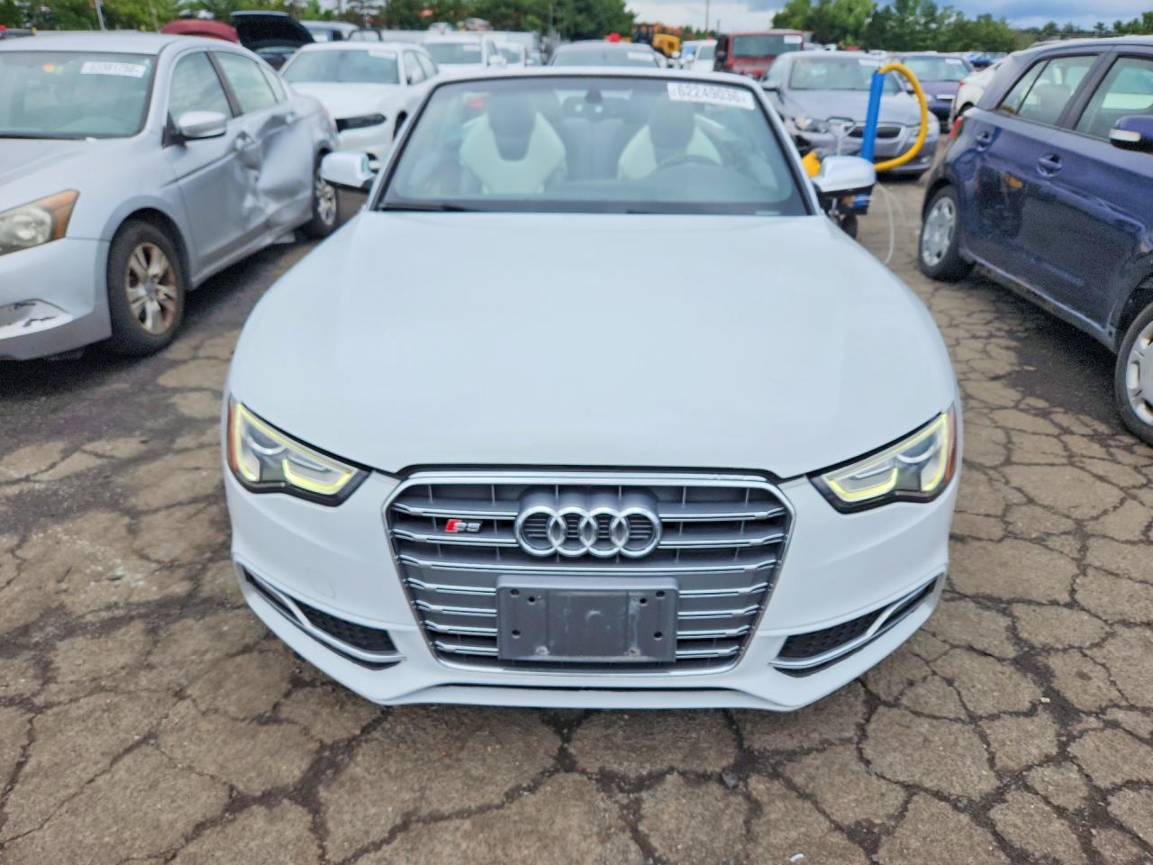 2014 Audi S5 Premium Plus White vin: WAUCGAFH3EN000187