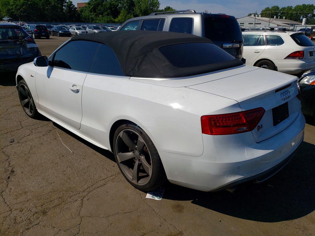 2015 Audi S5 Premium Plus White vin: WAUCGAFH3FN009876