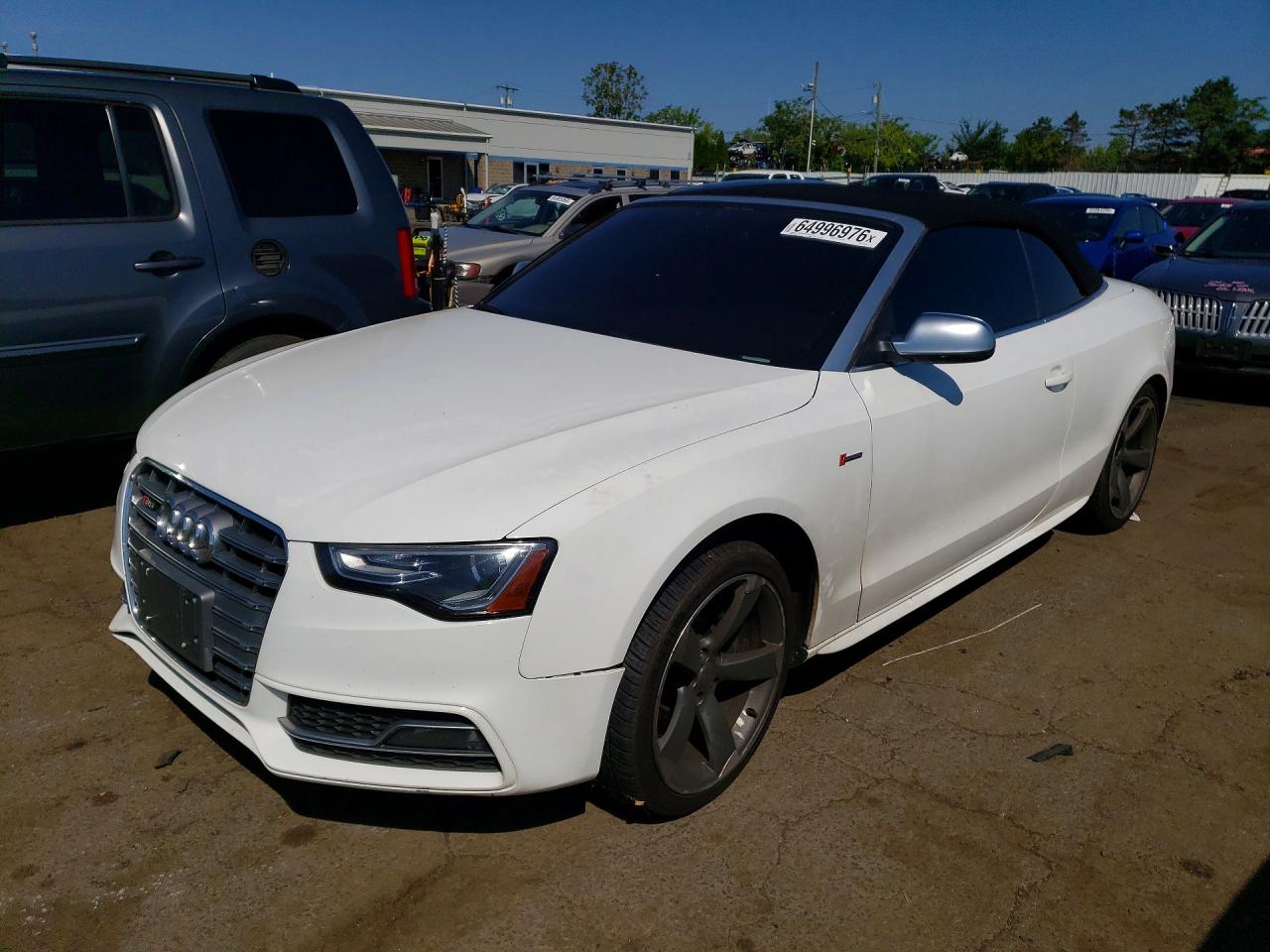 2015 Audi S5 Premium Plus White vin: WAUCGAFH3FN009876