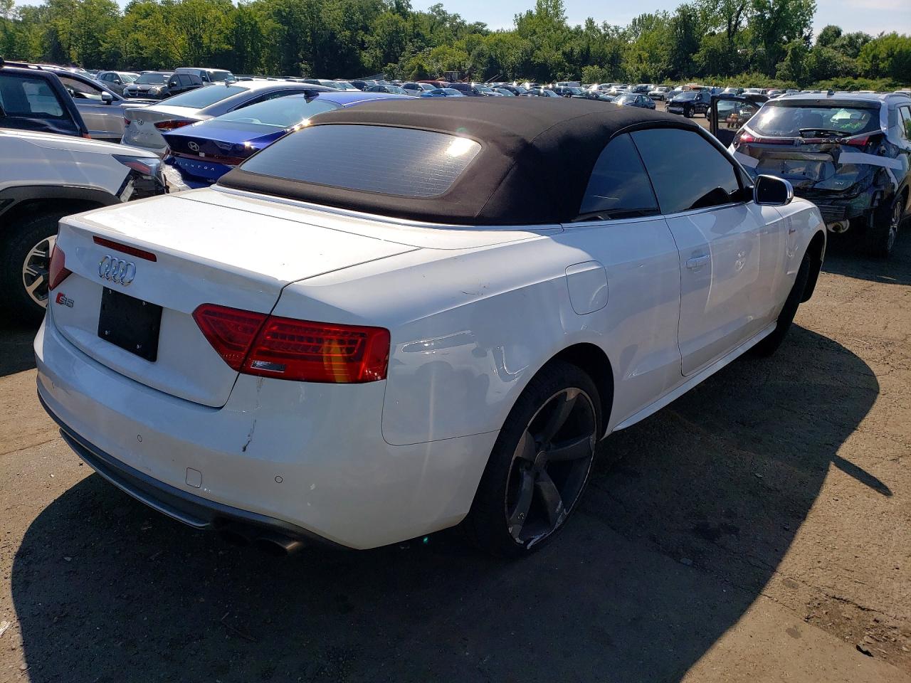 2015 Audi S5 Premium Plus White vin: WAUCGAFH3FN009876