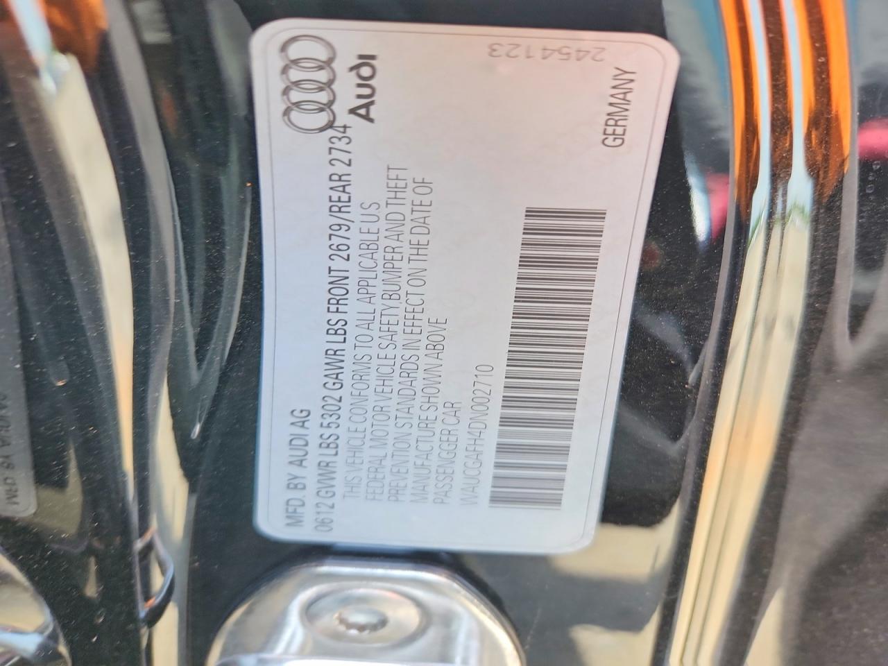 2013 Audi S5 Premium Plus Black vin: WAUCGAFH4DN002710
