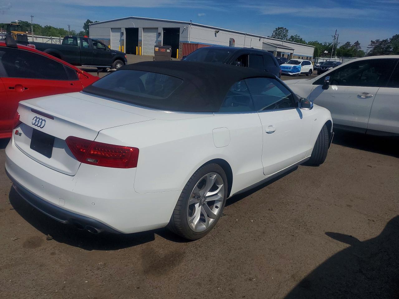2014 Audi S5 Premium Plus White vin: WAUCGAFH4EN009190