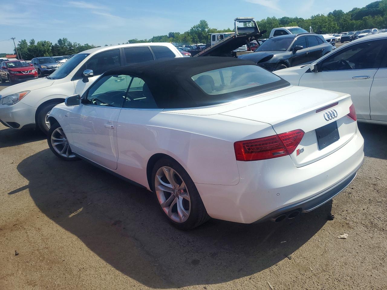 2014 Audi S5 Premium Plus White vin: WAUCGAFH4EN009190