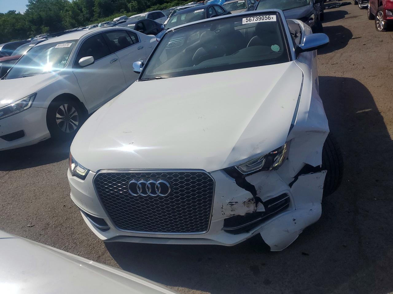 2014 Audi S5 Premium Plus White vin: WAUCGAFH4EN009190