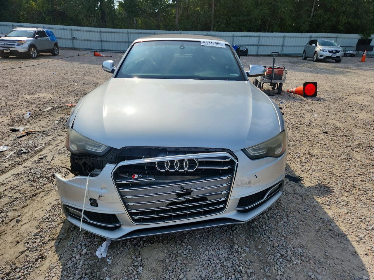 2013 Audi S5 Premium Plus Silver vin: WAUCGAFH5DN001792