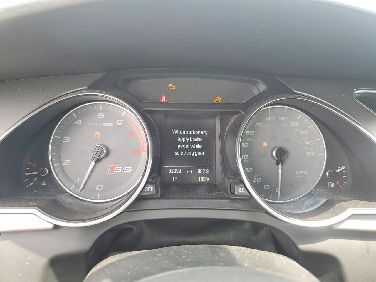 2015 Audi S5 Premium Plus Gray vin: WAUCGAFH7FN003644