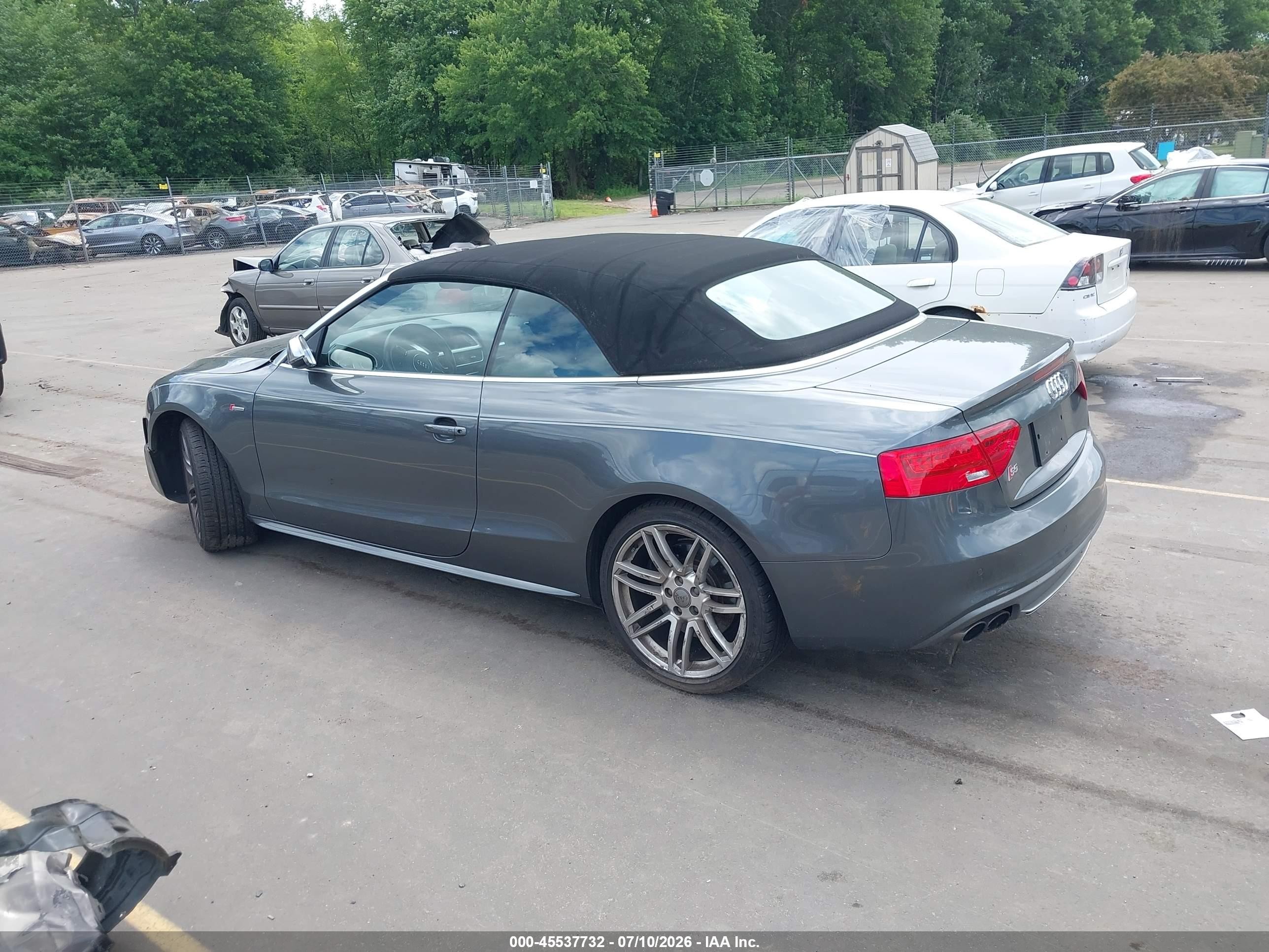 2015 Audi S5 3.0t Premium Plus Gray vin: WAUCGAFH9FN010157