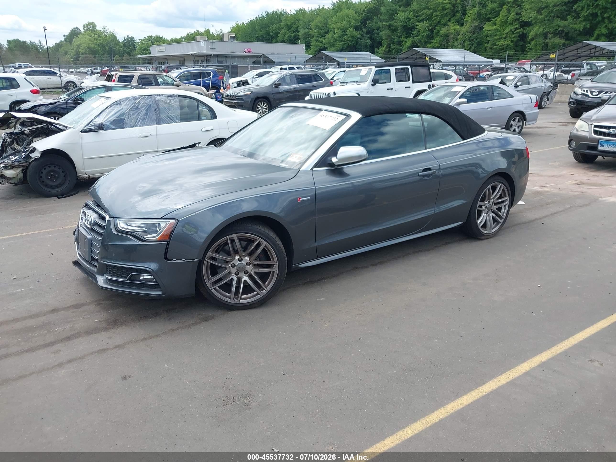 2015 Audi S5 3.0t Premium Plus Gray vin: WAUCGAFH9FN010157