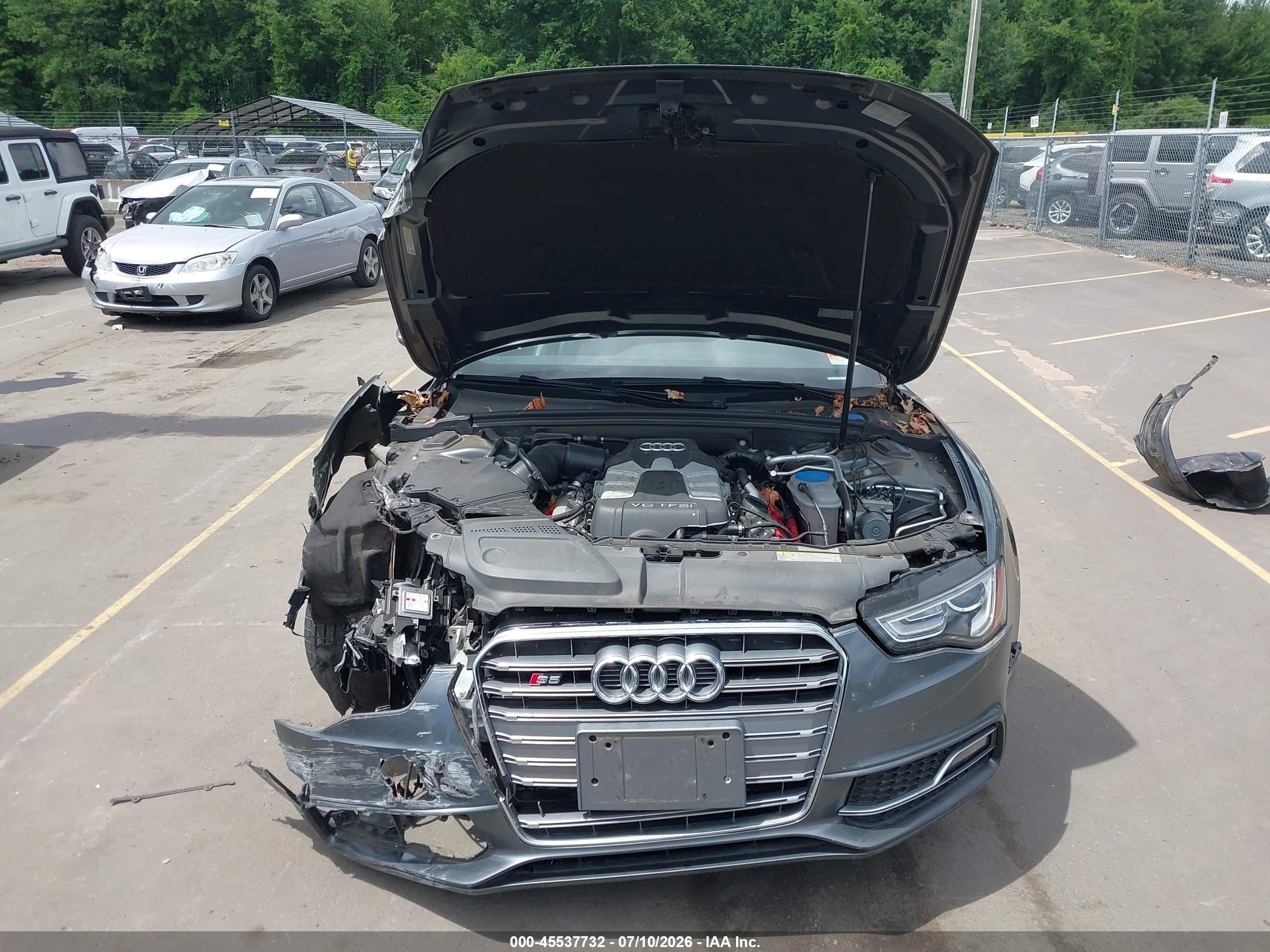 2015 Audi S5 3.0t Premium Plus Gray vin: WAUCGAFH9FN010157