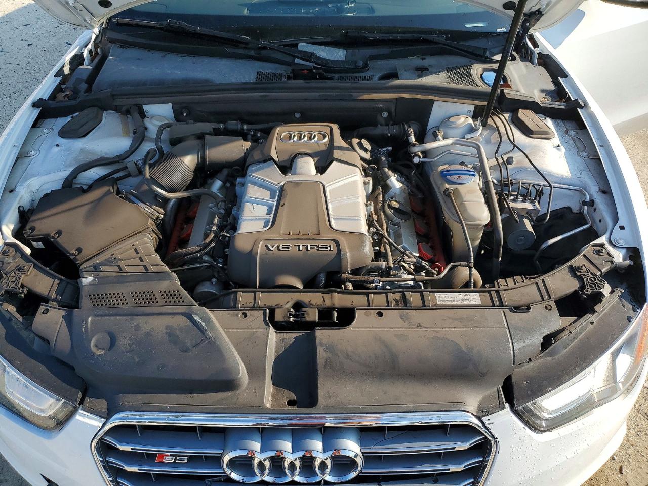 2014 Audi S5 Premium Plus Белый vin: WAUCGAFHXEN012188