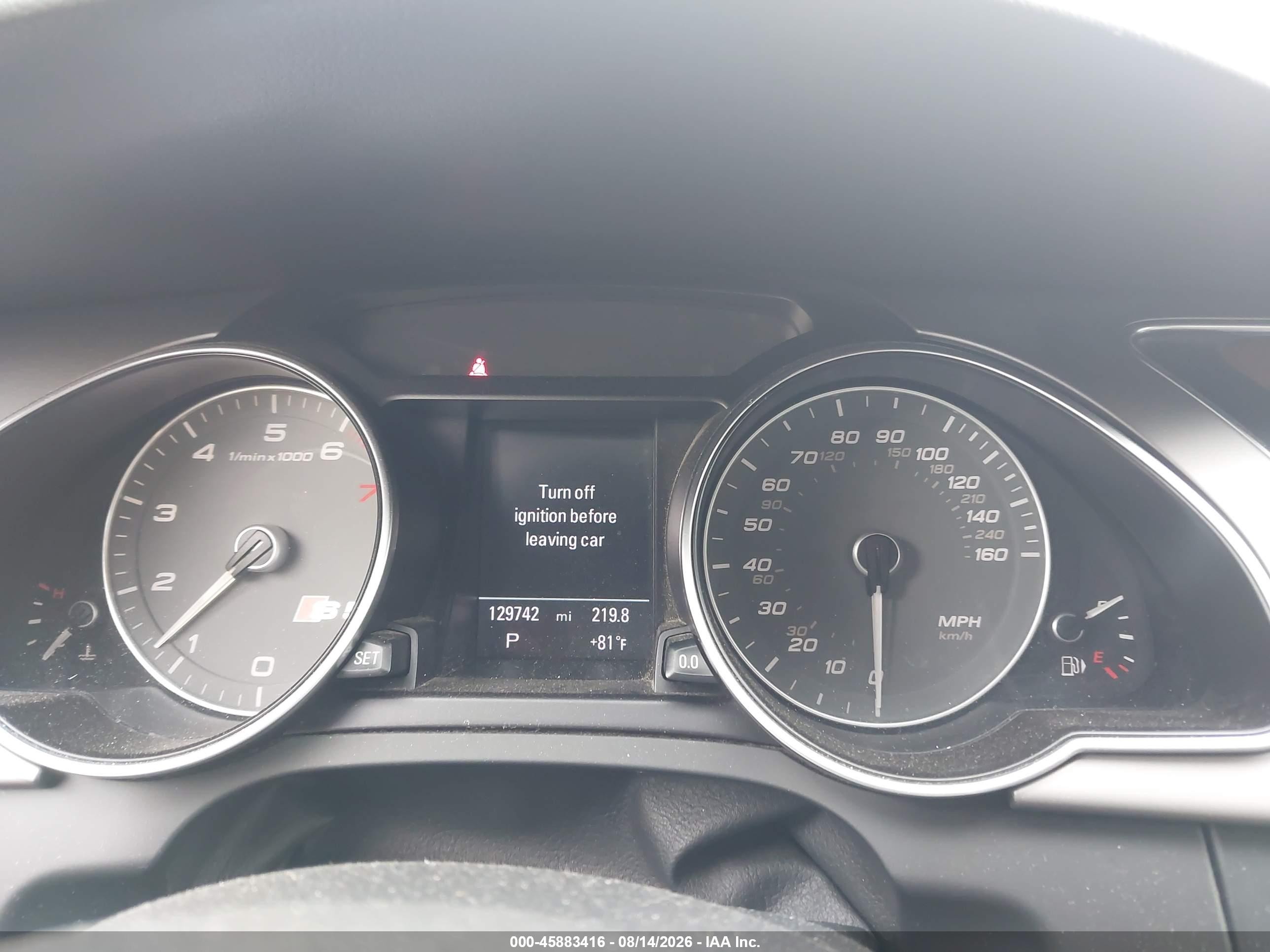 2013 Audi S5 3.0t Premium Plus Black vin: WAUCGAFR0DA031699