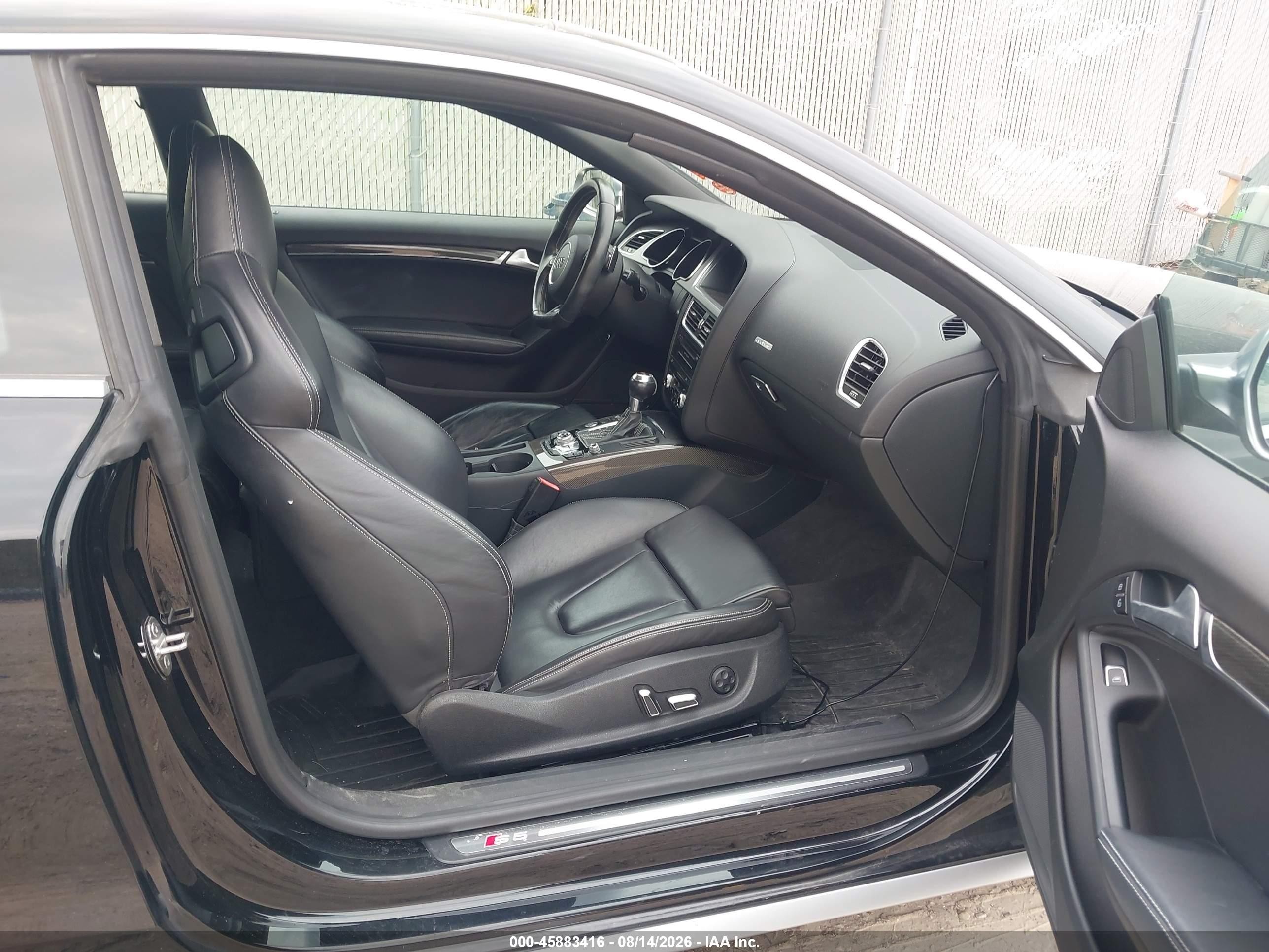 2013 Audi S5 3.0t Premium Plus Black vin: WAUCGAFR0DA031699