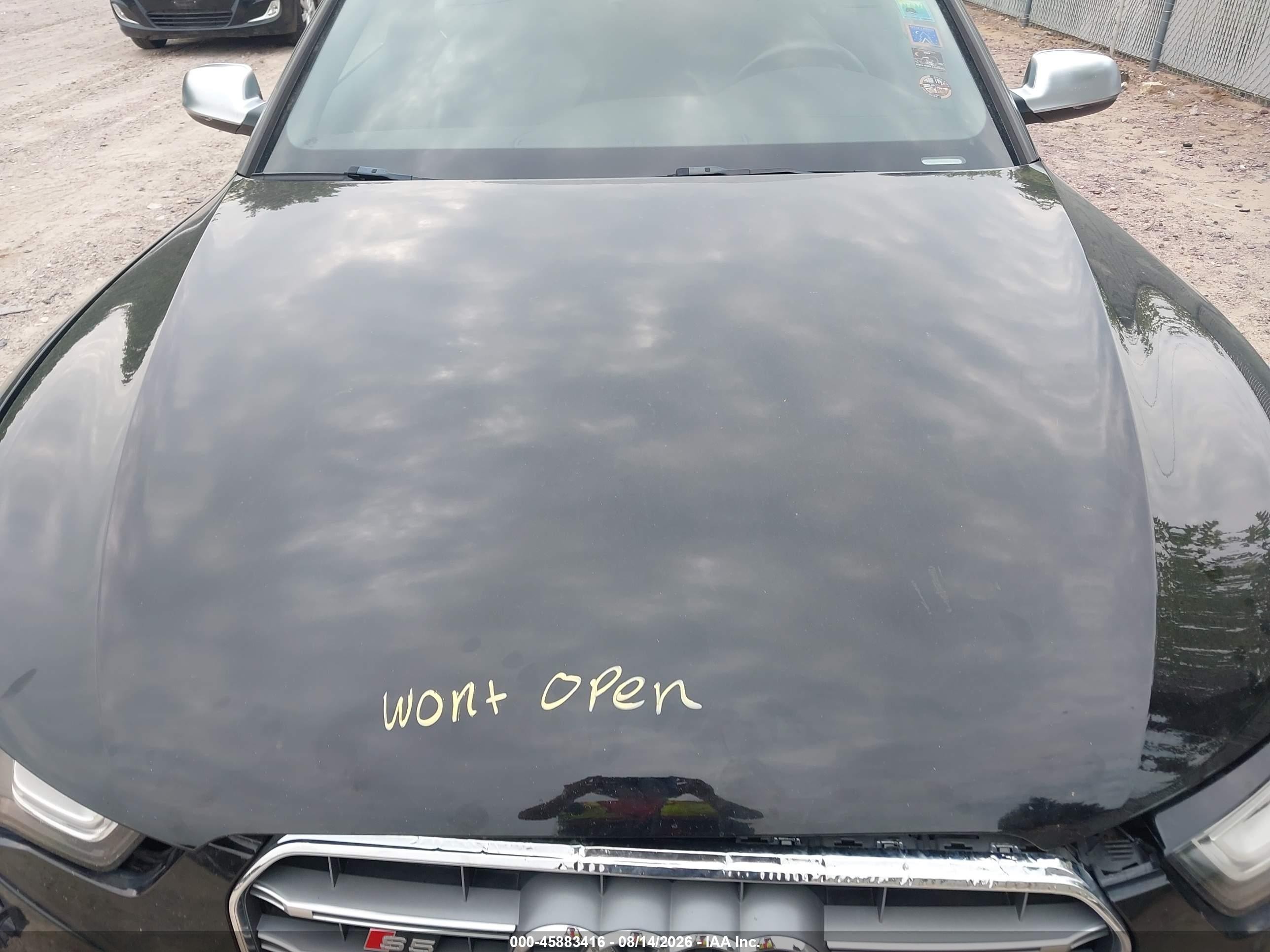 2013 Audi S5 3.0t Premium Plus Black vin: WAUCGAFR0DA031699