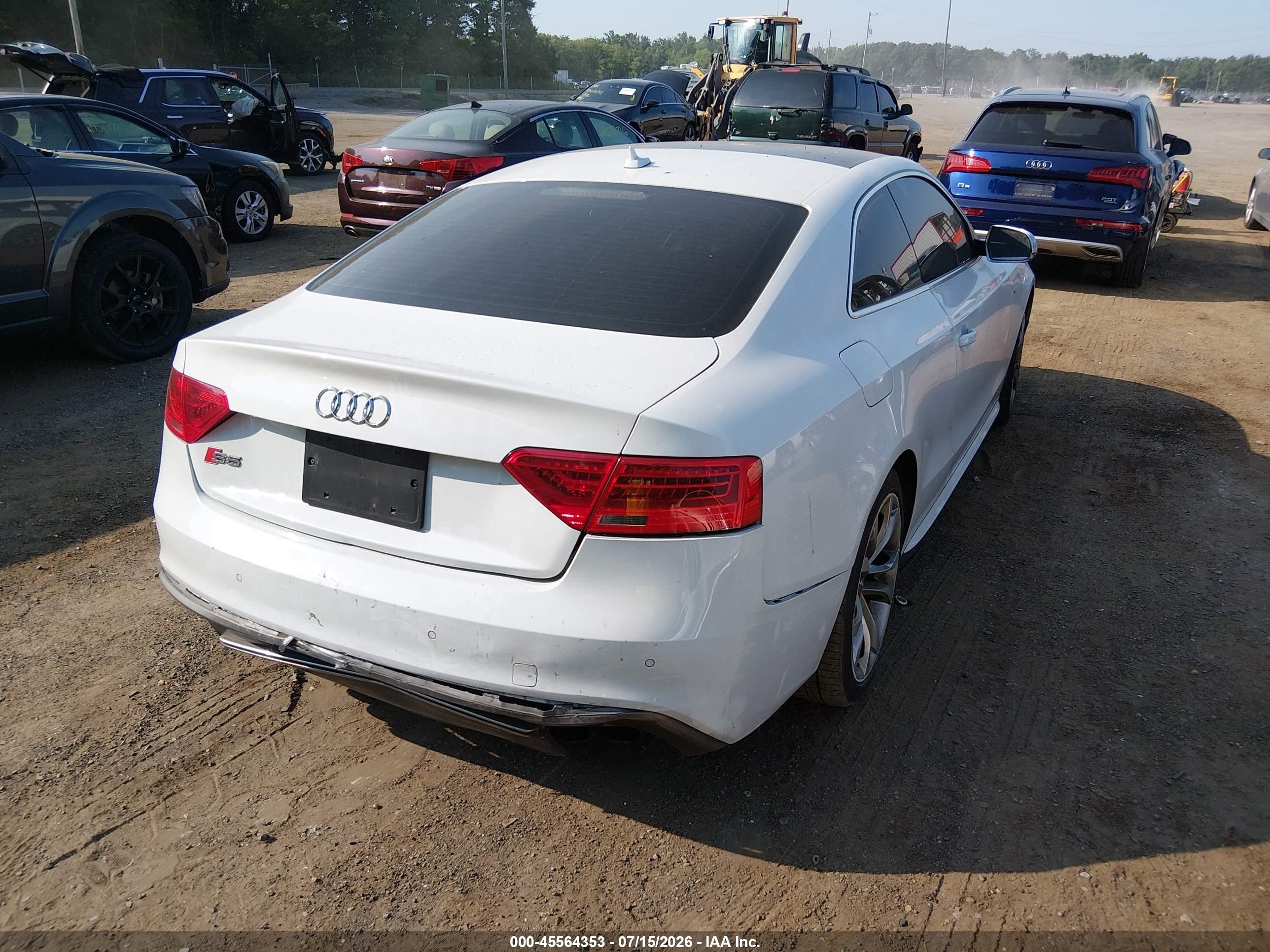 2015 Audi S5 3.0t Premium Plus White vin: WAUCGAFR0FA014162