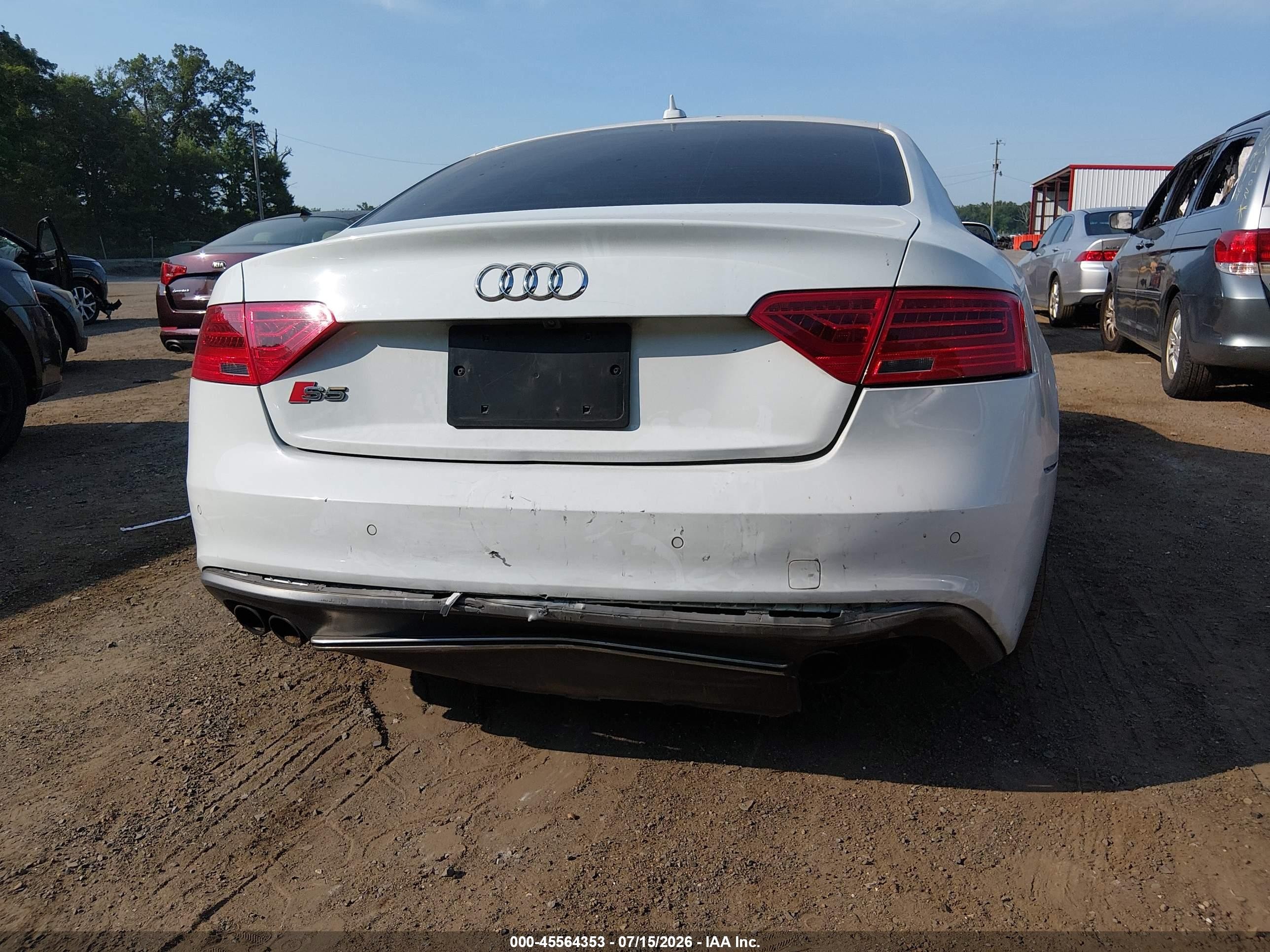 2015 Audi S5 3.0t Premium Plus White vin: WAUCGAFR0FA014162