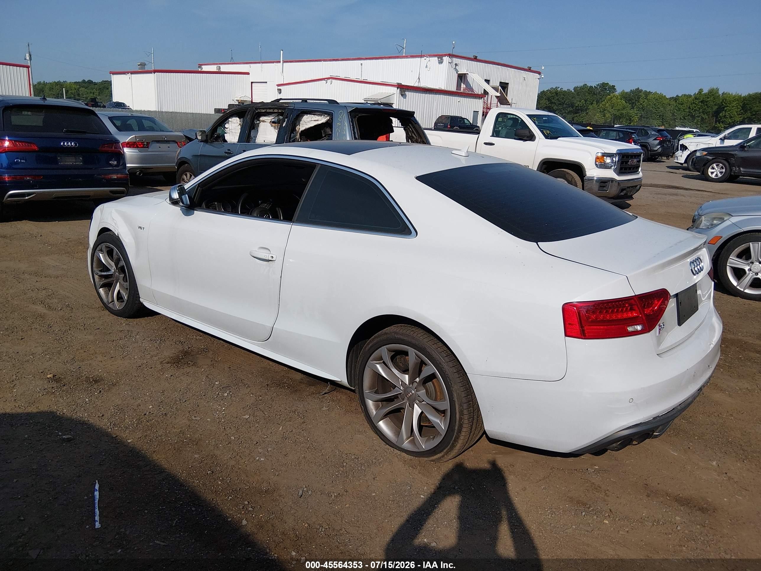 2015 Audi S5 3.0t Premium Plus White vin: WAUCGAFR0FA014162