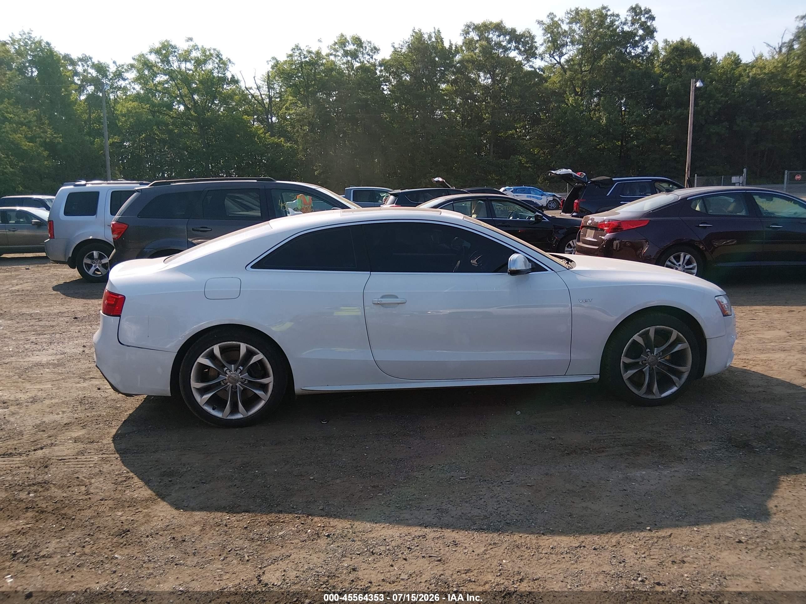 2015 Audi S5 3.0t Premium Plus White vin: WAUCGAFR0FA014162