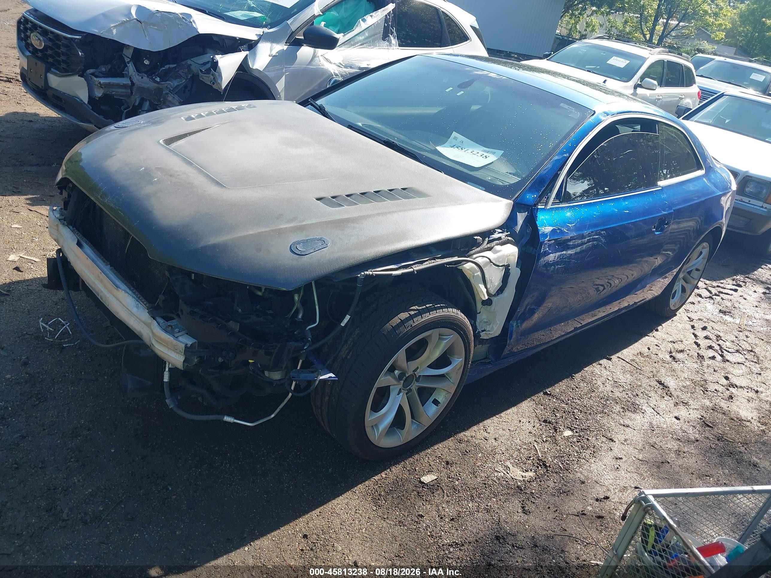 2015 Audi S5 3.0t Premium Plus Blue vin: WAUCGAFR0FA027588