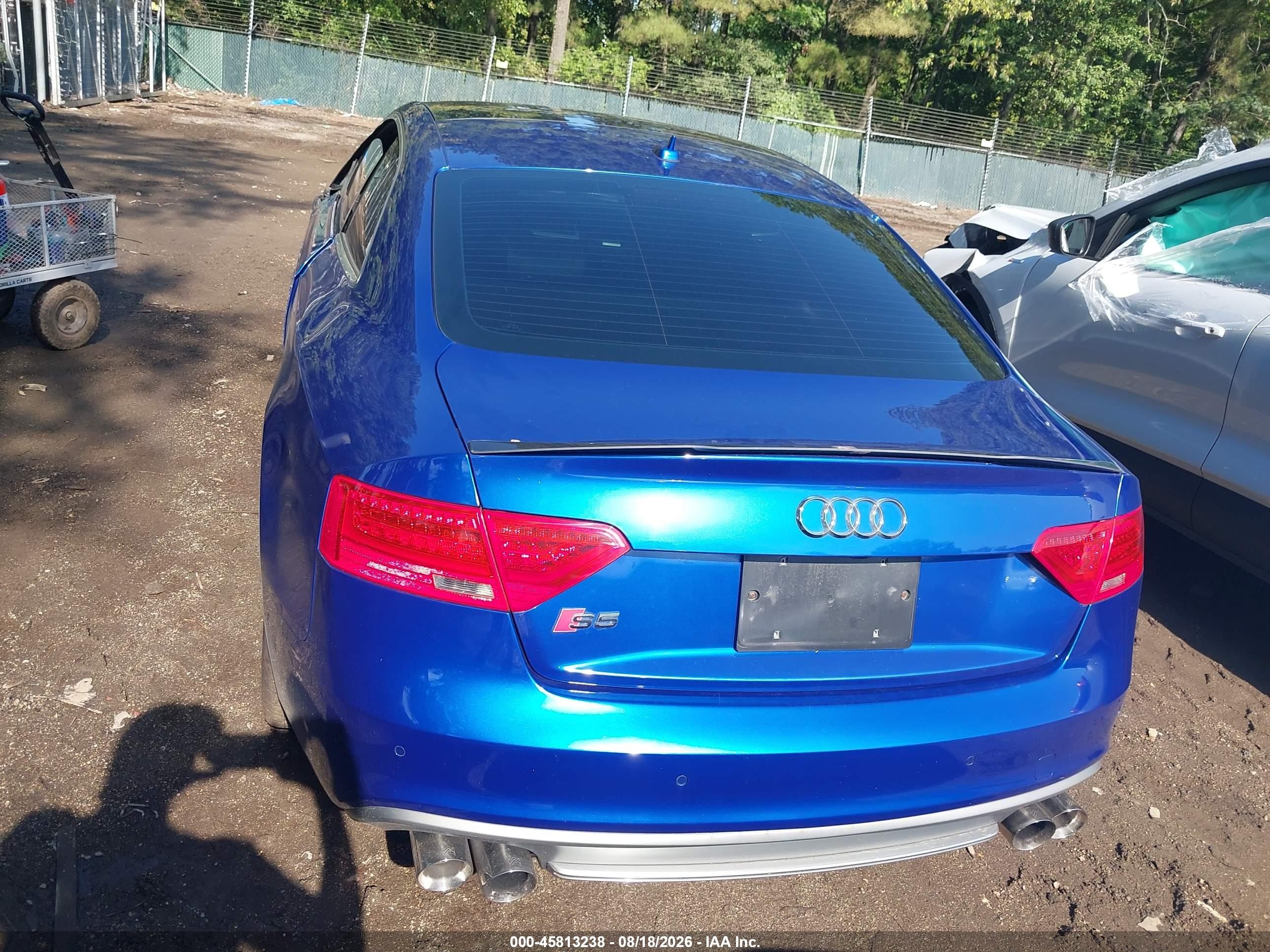 2015 Audi S5 3.0t Premium Plus Blue vin: WAUCGAFR0FA027588