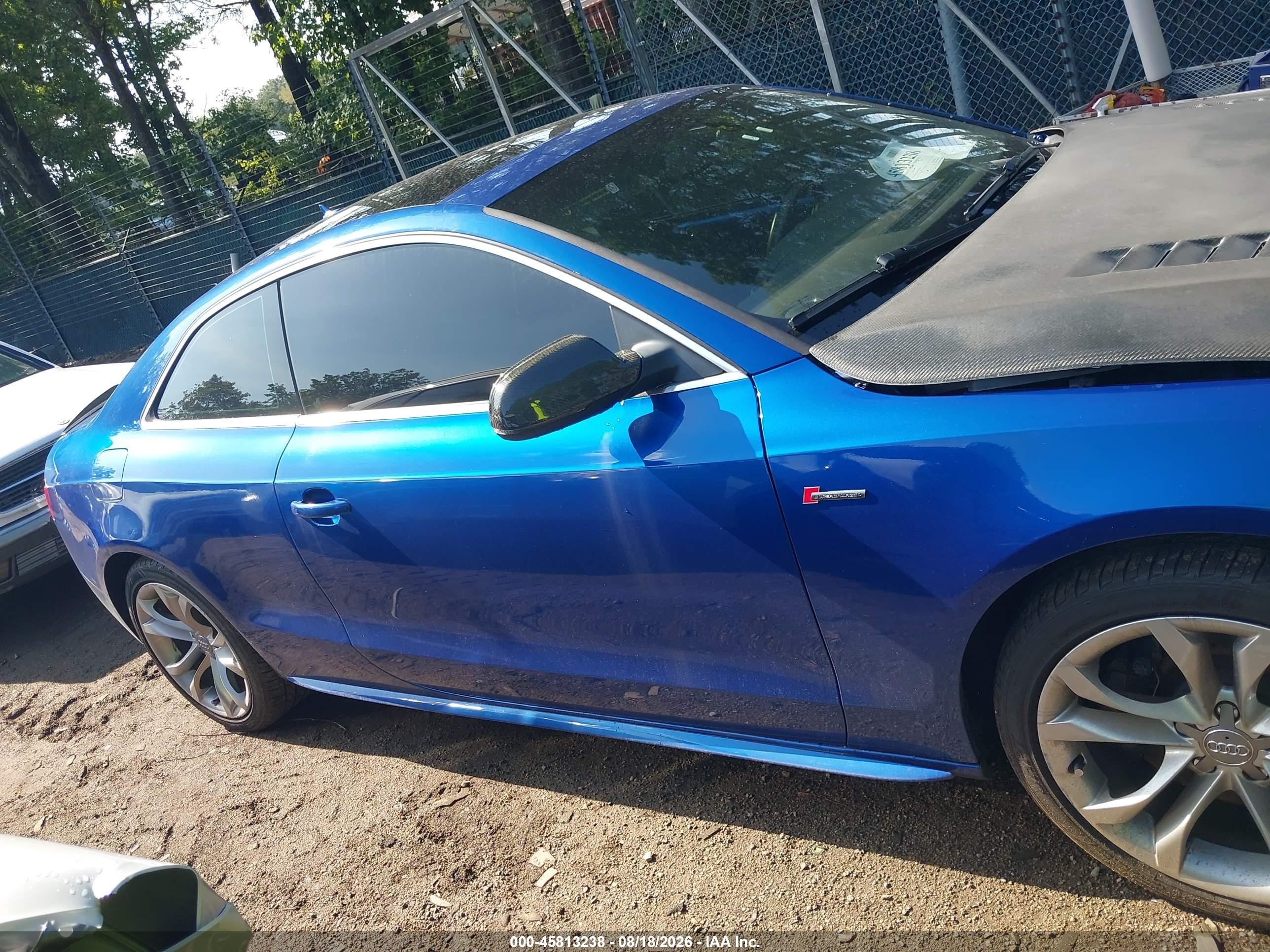2015 Audi S5 3.0t Premium Plus Blue vin: WAUCGAFR0FA027588