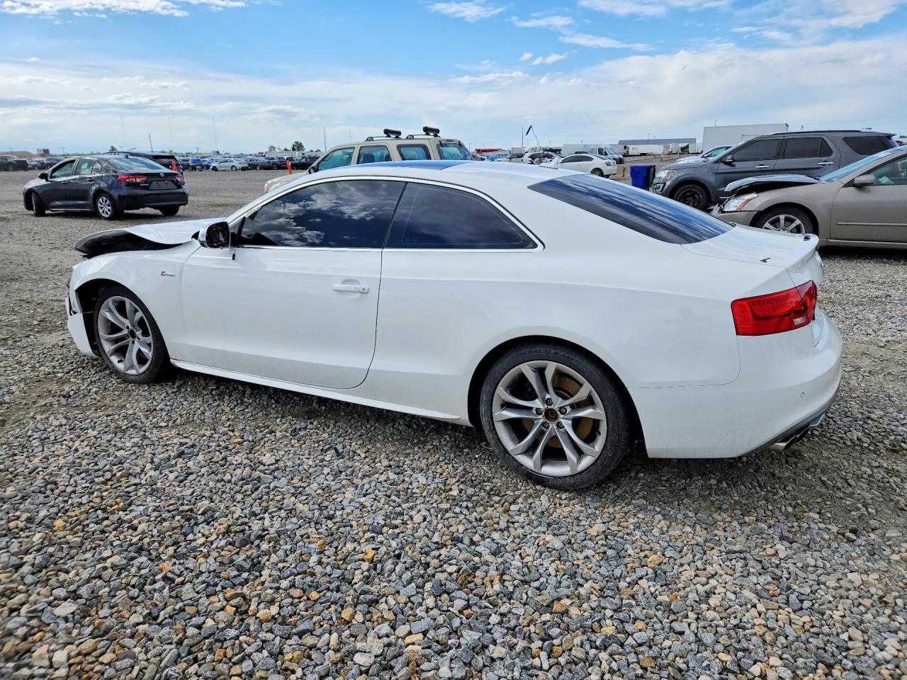 2014 Audi S5 Premium Plus White vin: WAUCGAFR1EA070285