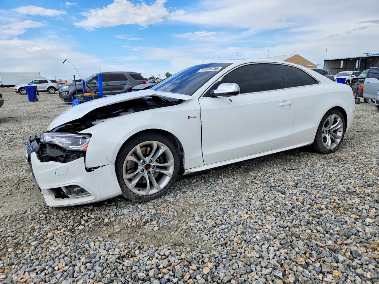 2014 Audi S5 Premium Plus Белый vin: WAUCGAFR1EA070285