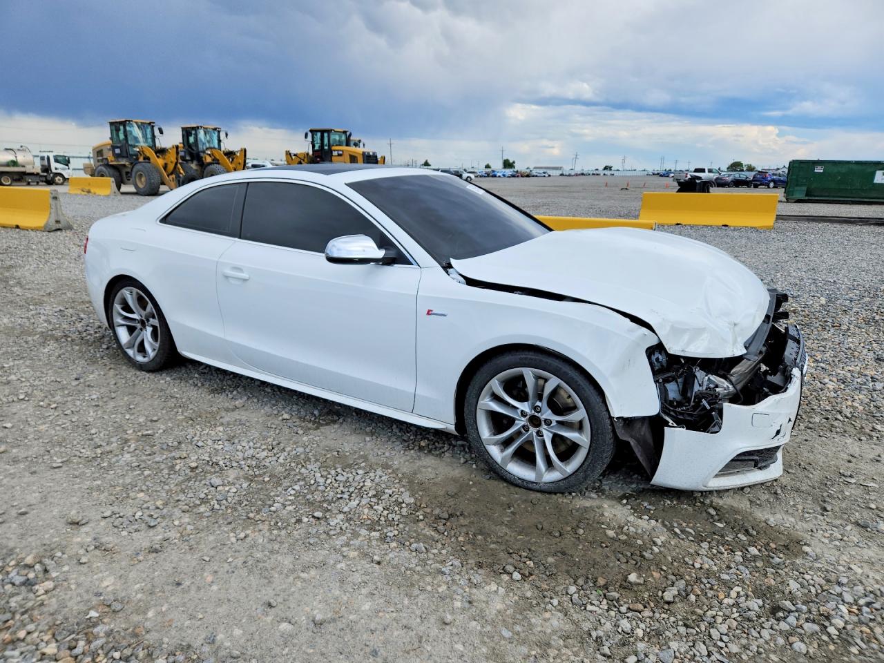 2014 Audi S5 Premium Plus White vin: WAUCGAFR1EA070285