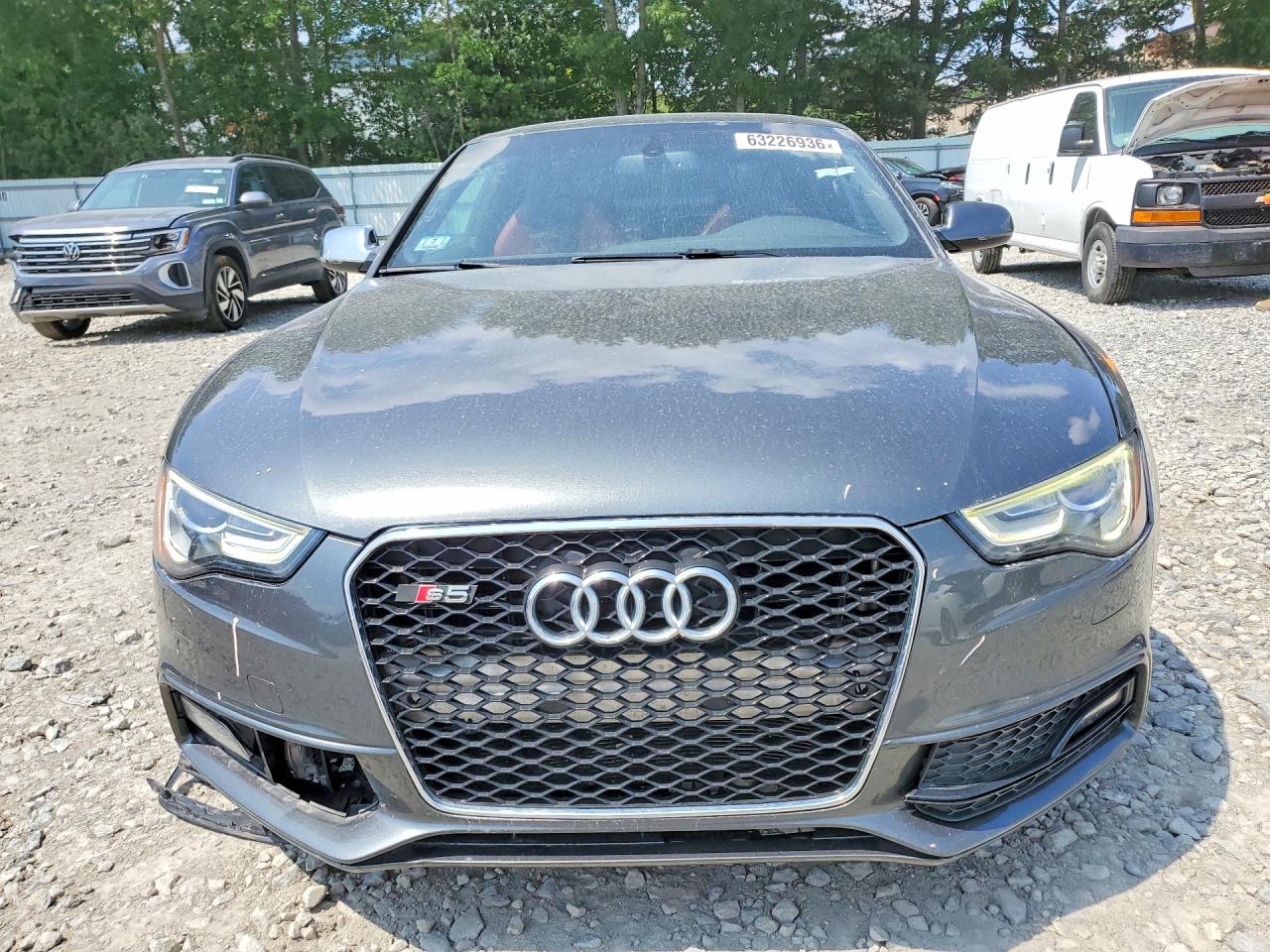 2015 Audi S5 Premium Plus Gray vin: WAUCGAFR1FA057621